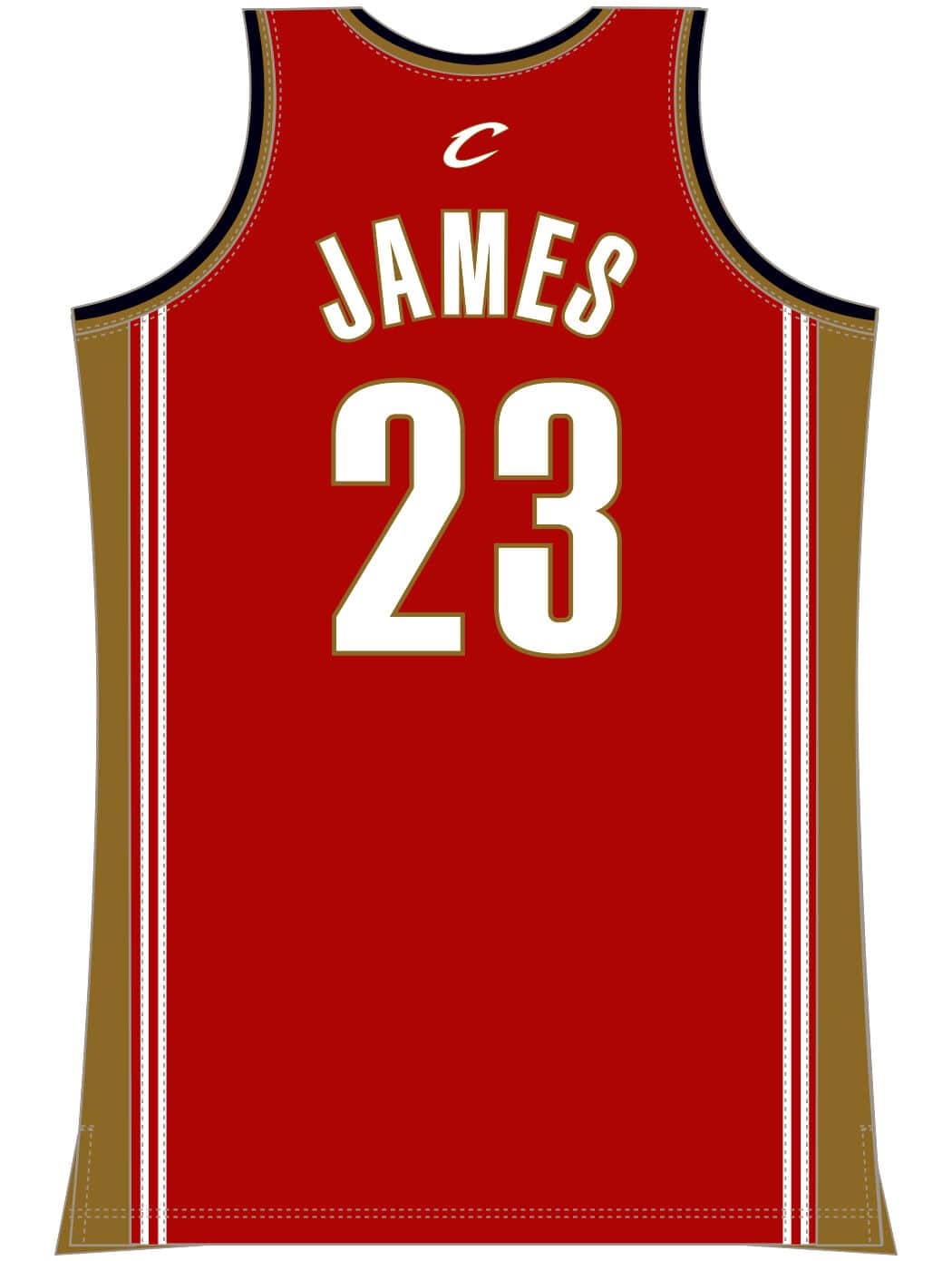 MITCHELL & NESS NBA AUTHENTIC ROAD JERSEY CLEVELAND CAVALIERS 03 LEBRON JAMES