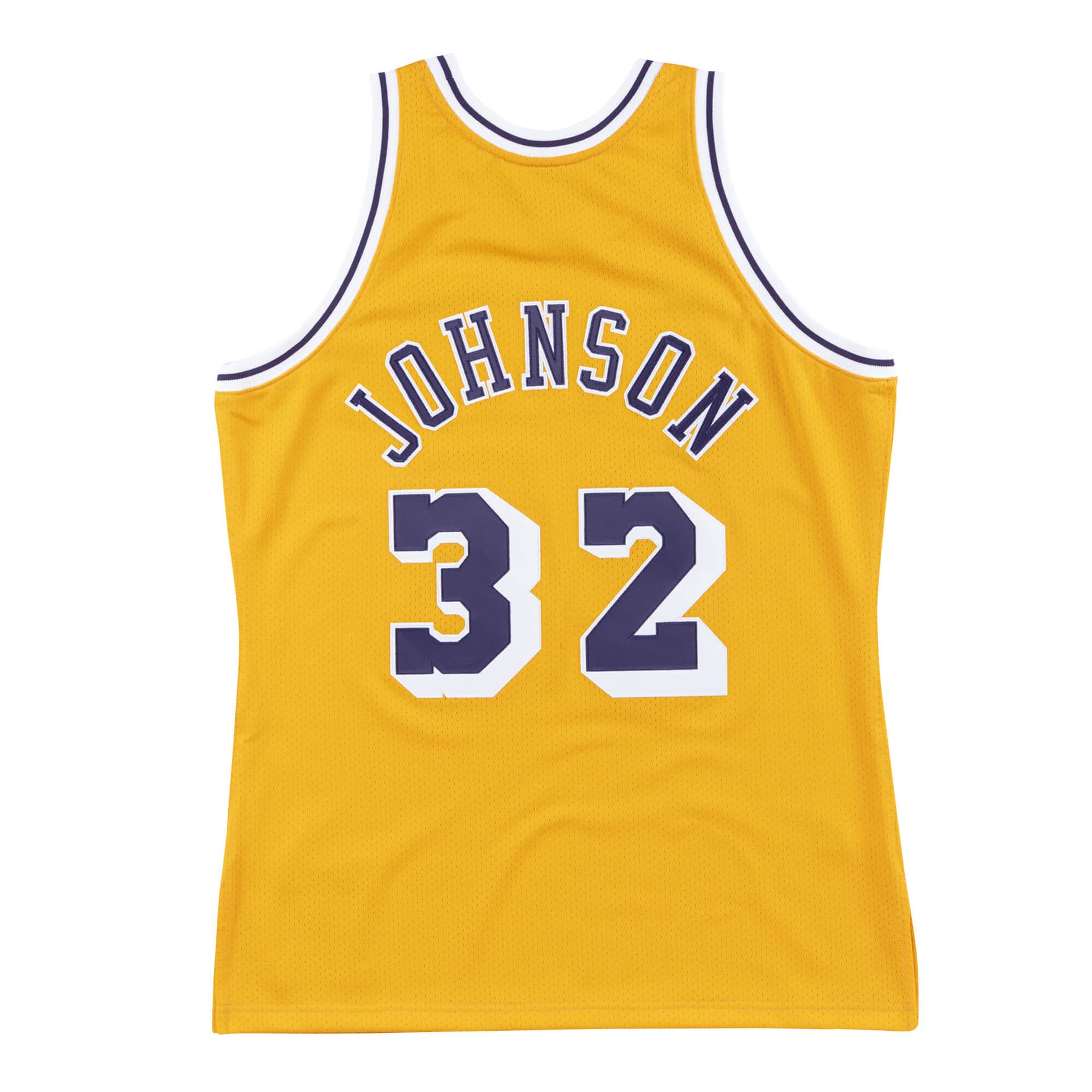 MITCHELL & NESS NBA AUTHENTIC HOME JERSEY LA LAKERS 84 MAGIC JOHNSON