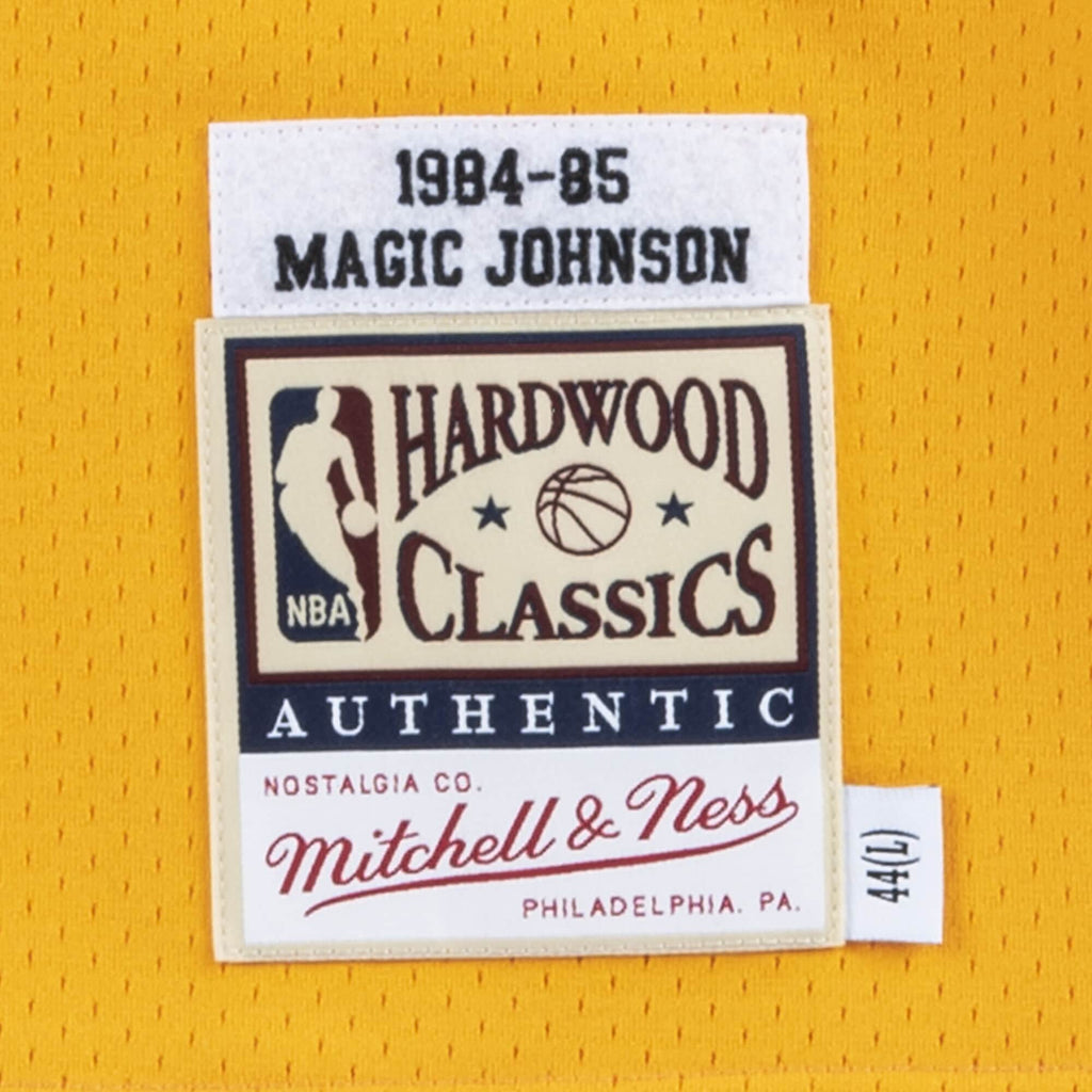 MITCHELL & NESS NBA AUTHENTIC HOME JERSEY LA LAKERS 84 MAGIC JOHNSON