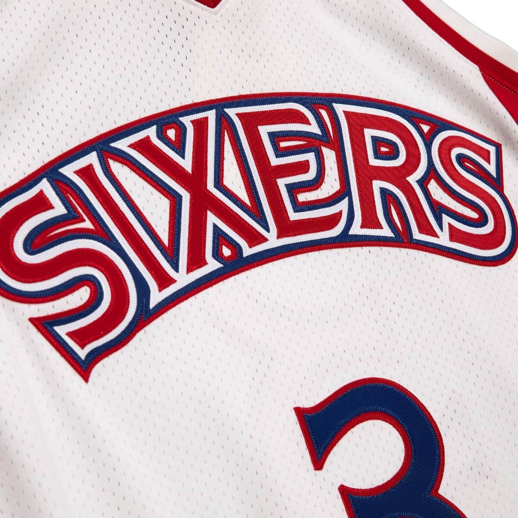 MITCHELL & NESS NBA AUTHENTIC HOME JERSEY PHILADELPHIA 76ERS 96 ALLEN IVERSON