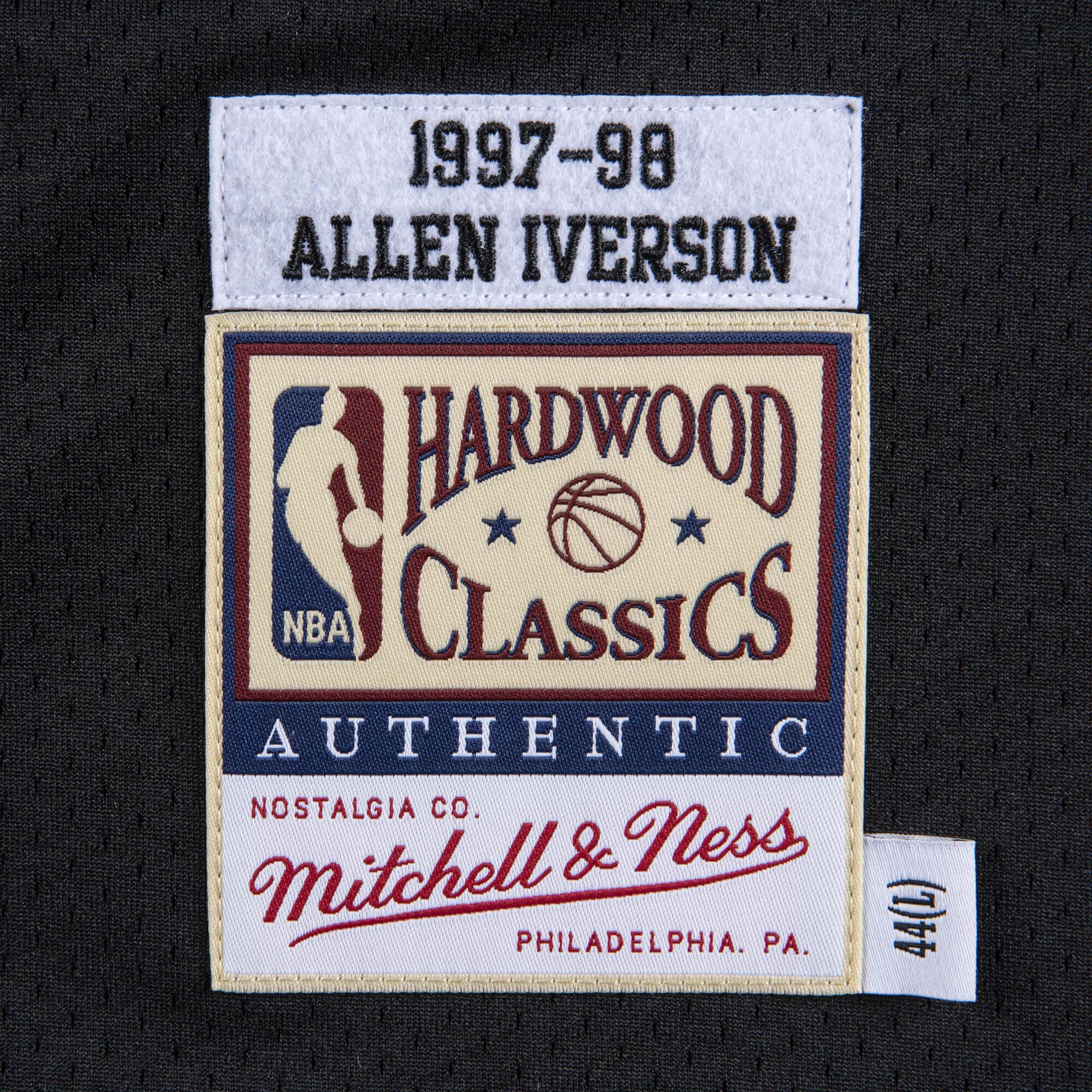 MITCHELL & NESS NBA AUTHENTIC ROAD JERSEY PHILADELPHIA 76ERS 97 ALLEN IVERSON