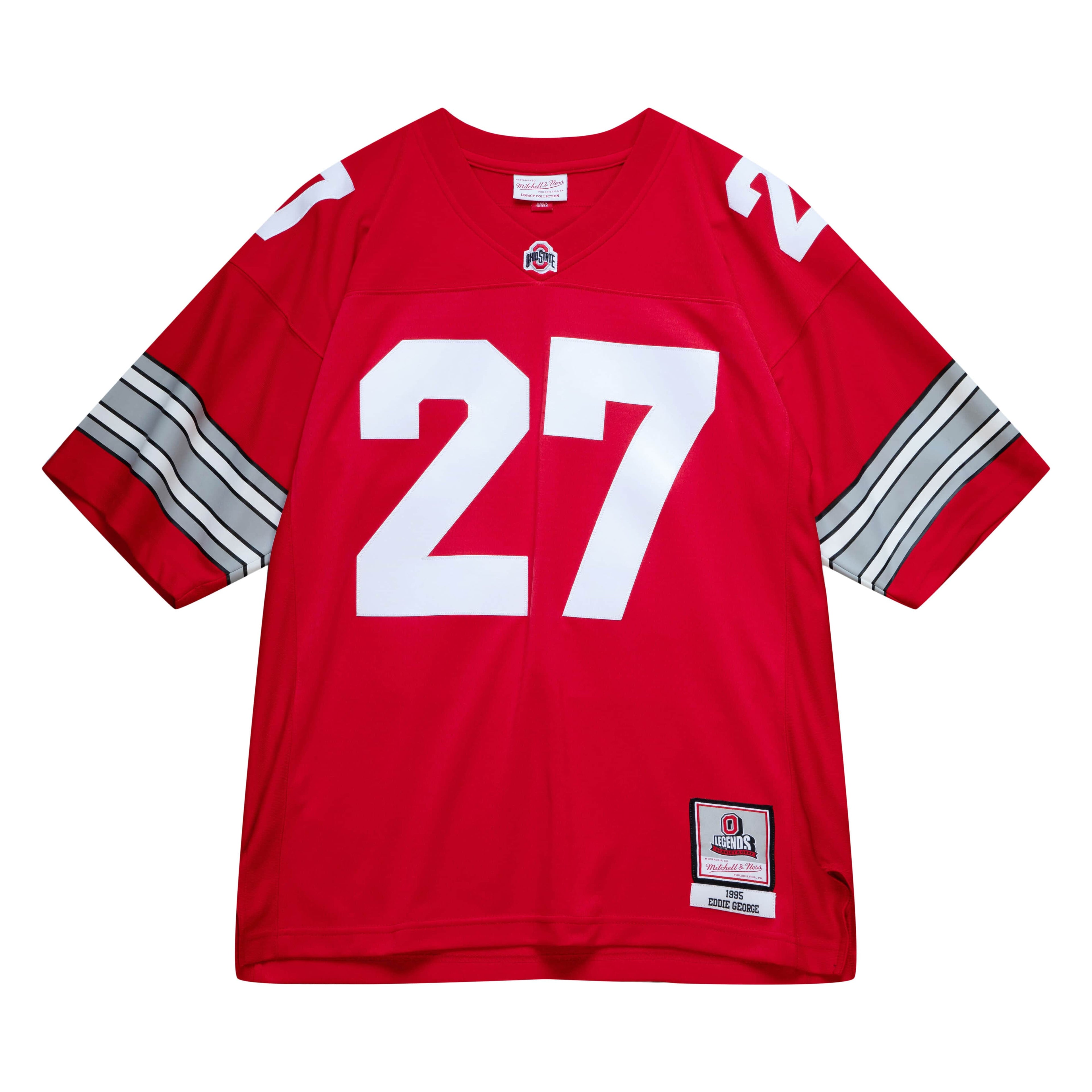 MITCHELL & NESS NCAA DARK FOOTBALL JERSEY OHIO STATE BUCKEYES 1995 EDDIE GEORGE