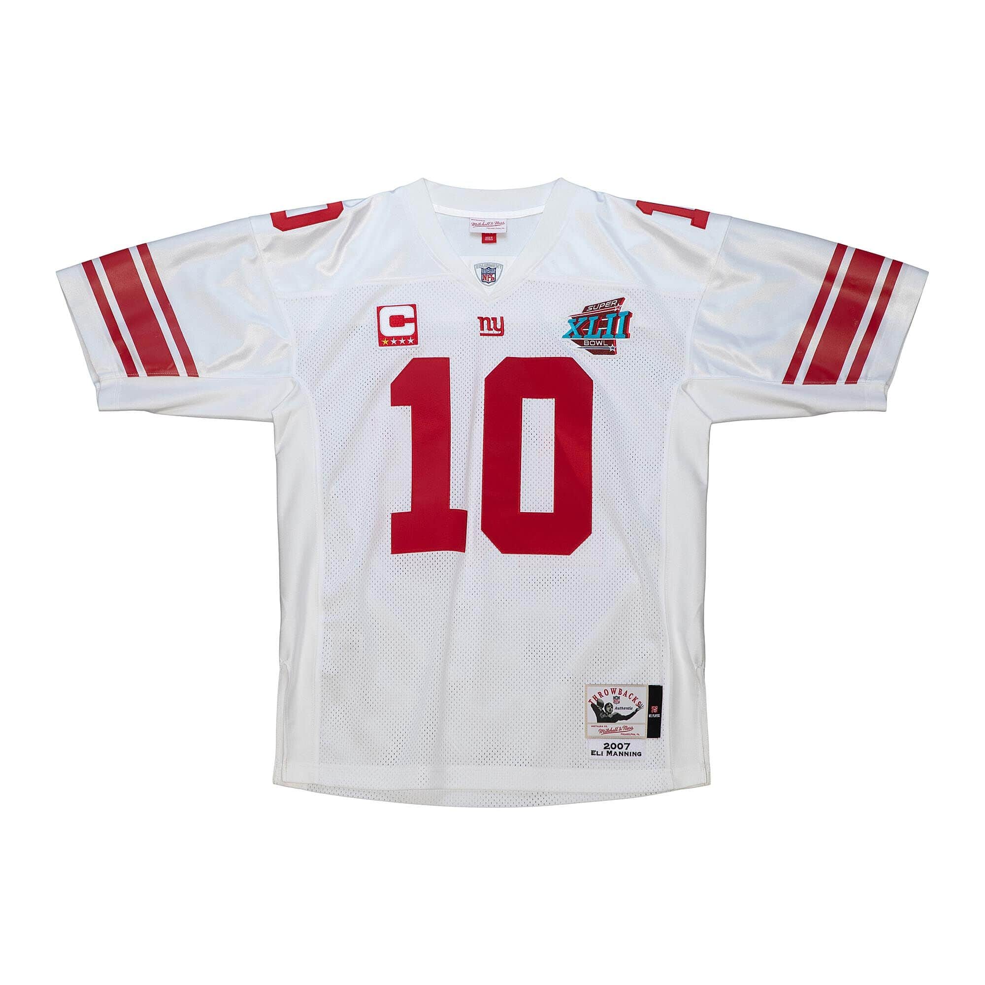 MITCHELL & NESS NFL WHITE JERSEY NEW YORK GIANTS 2007 ELI MANNING