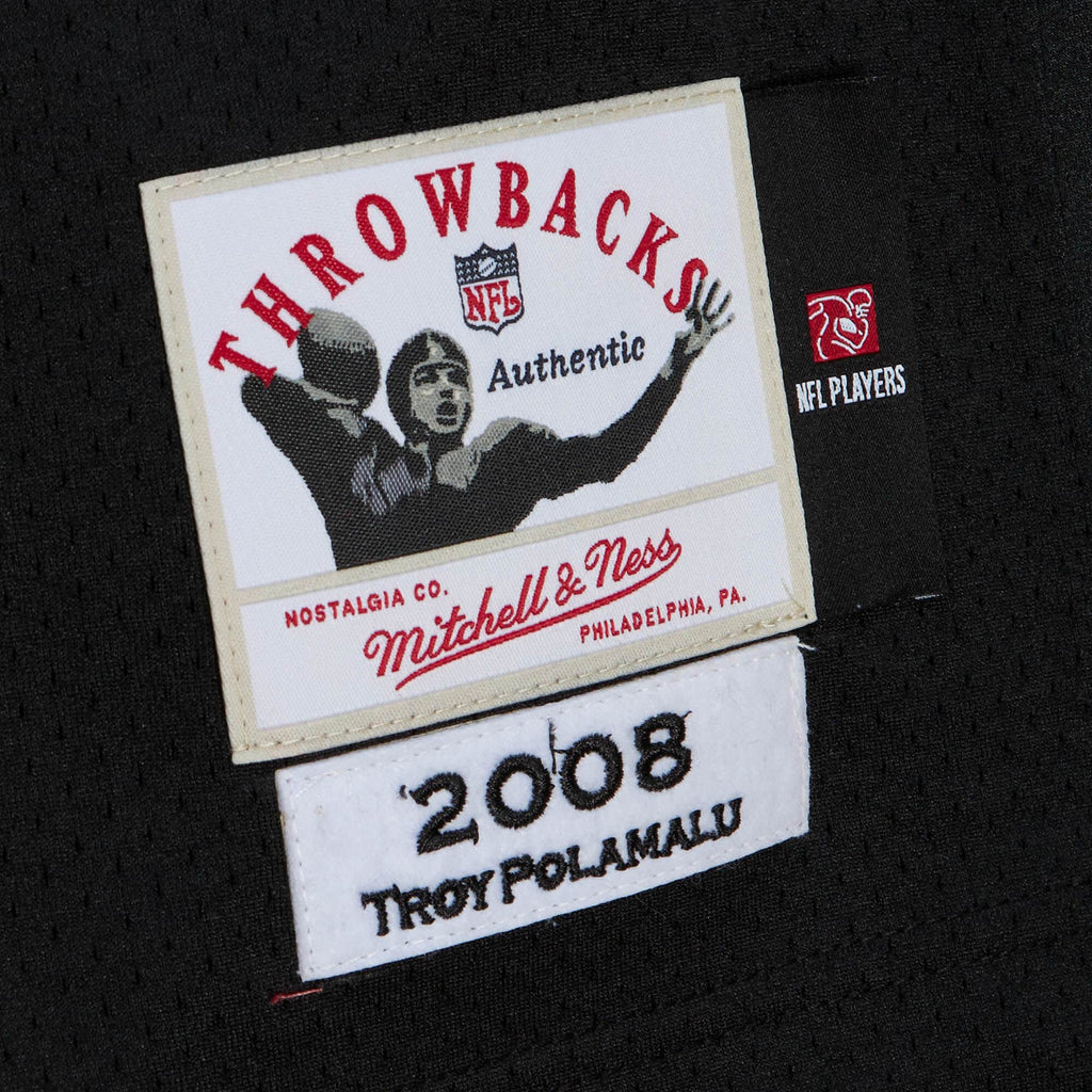 MITCHELL & NESS NFL ALTERNATE JERSEY PITTSBURGH STEELERS 2008 TROY POLAMALU