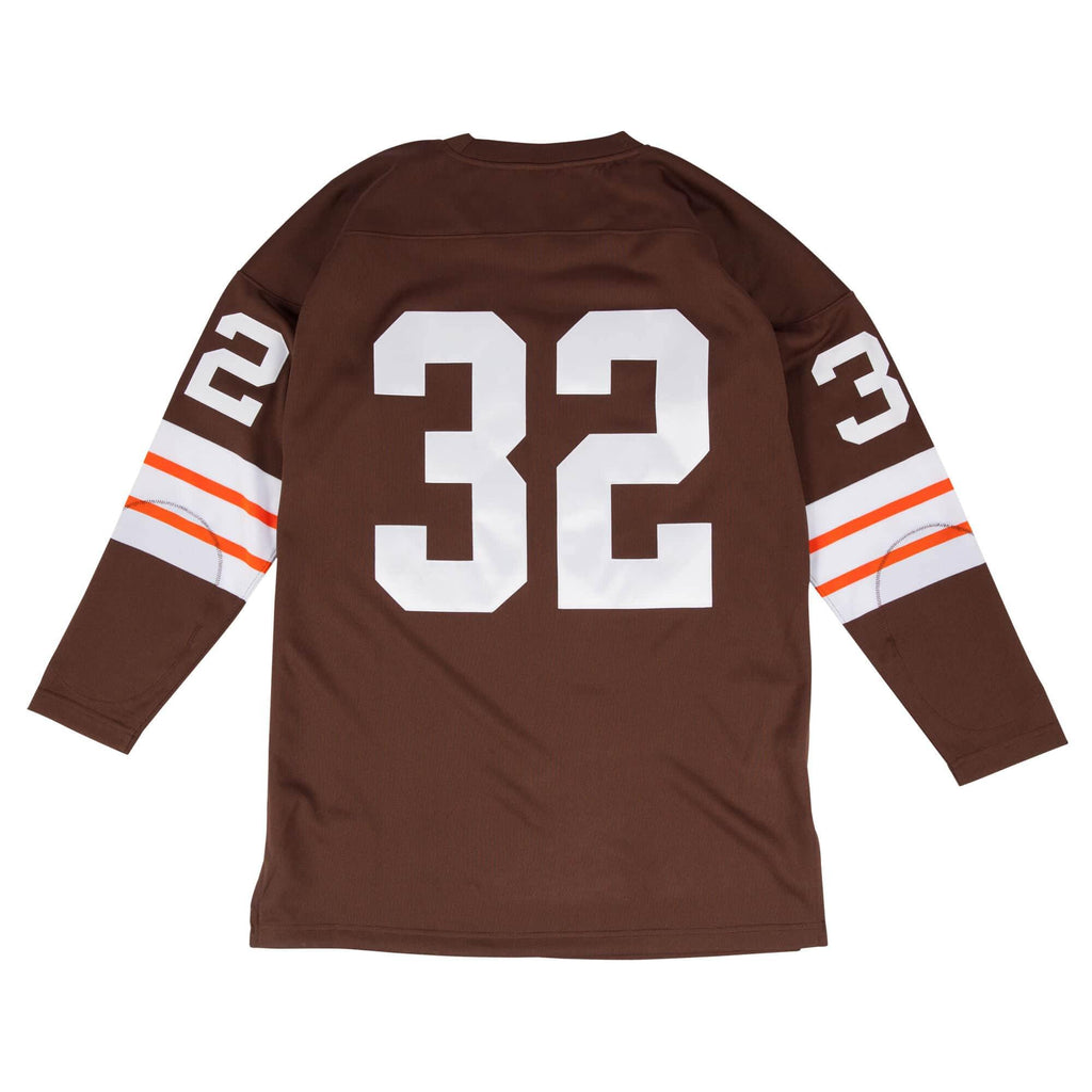 [AJY6CP18021-CBRBROW64JBW] Mens Mitchell & Ness NFL Authentic Jersey Cleveland Browns 1964 Jim Brown - sneakAR