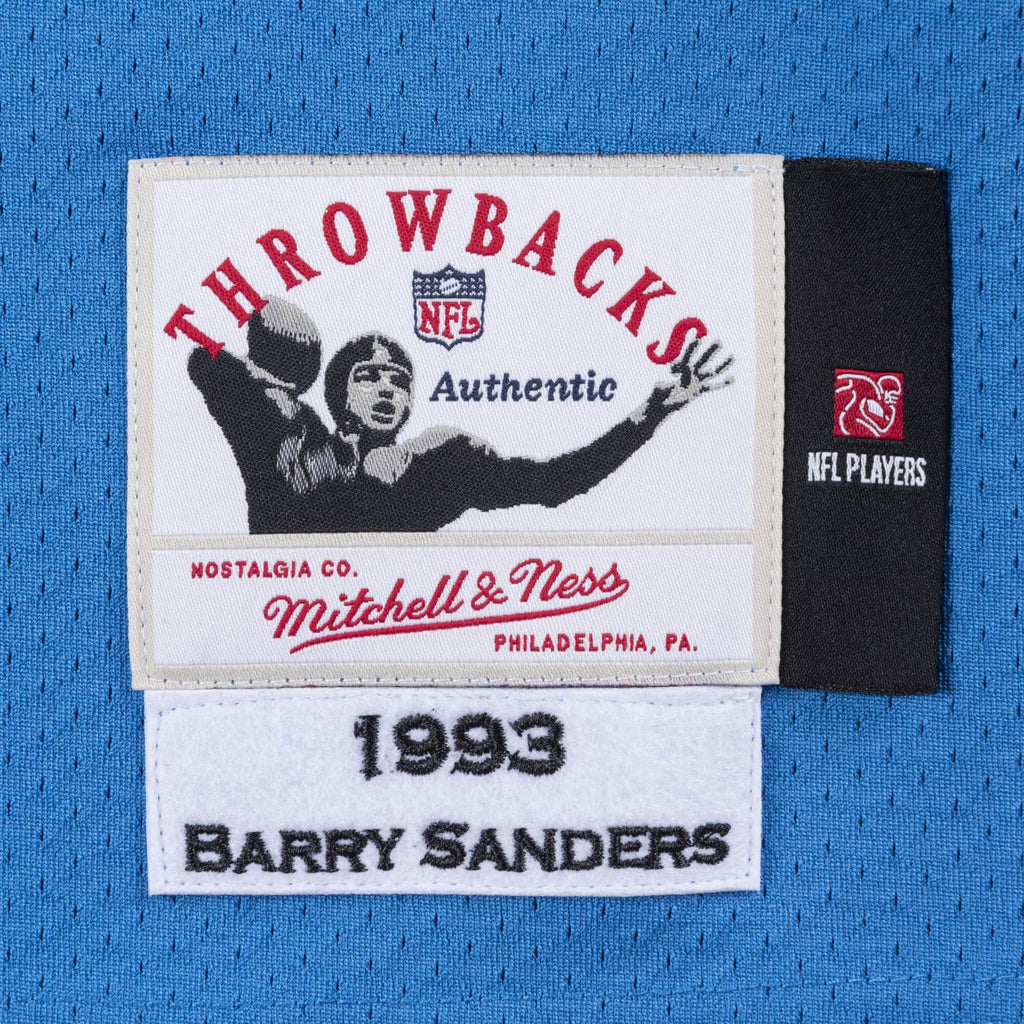 [AJY6CP18025-DLIMDBL93BSA] Mens Mitchell & Ness NFL Authentic Jersey Detroit Lions 1993 Barry Sanders - sneakAR