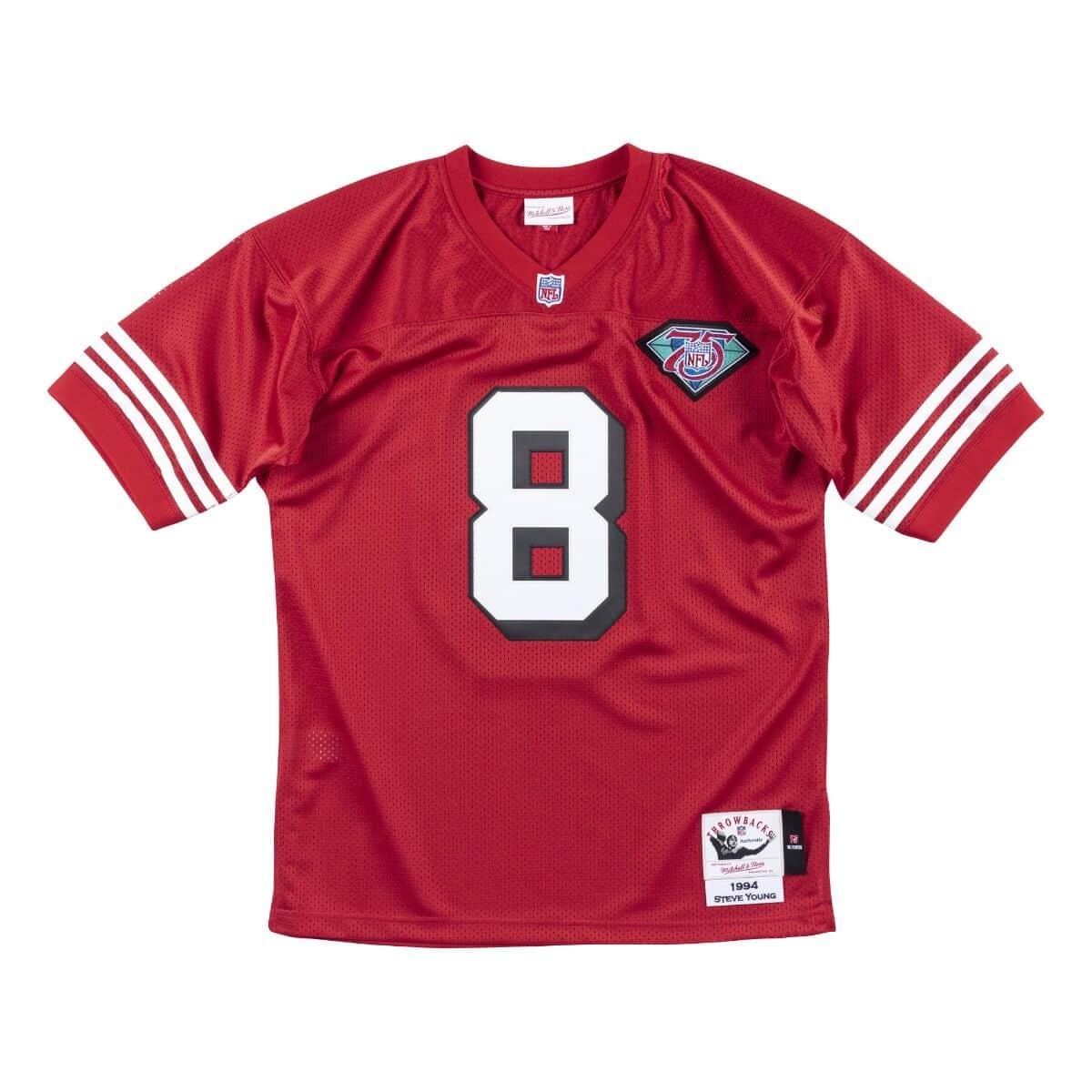 [AJY6CP18045-SF4SCAR94SYO] Mens Mitchell & Ness NFL Authentic Jersey San Francisco 49ers 1994 Steve Young - sneakAR