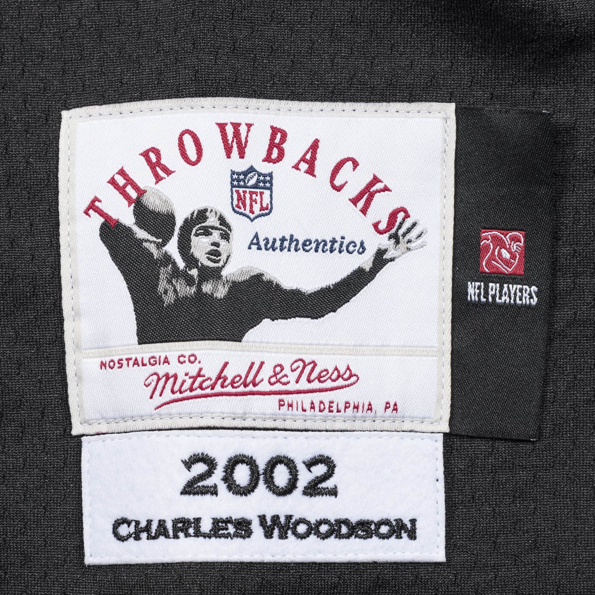 MITCHELL & NESS NFL AUTHENTIC JERSEY OAKLAND RAIDERS 2002 CHARLES WOODSON