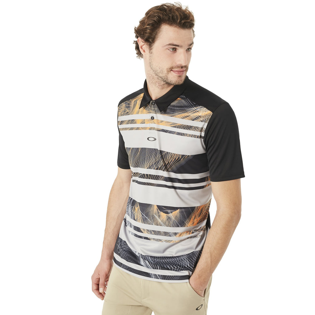 [434040-02E] Mens Oakley Aero Stripe Mashie Polo