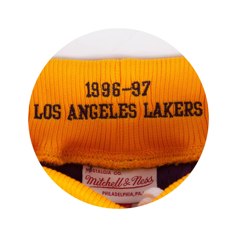 Mens Mitchell & Ness NBA AUTHENTIC ROAD SHORTS - LA LAKERS 96-97