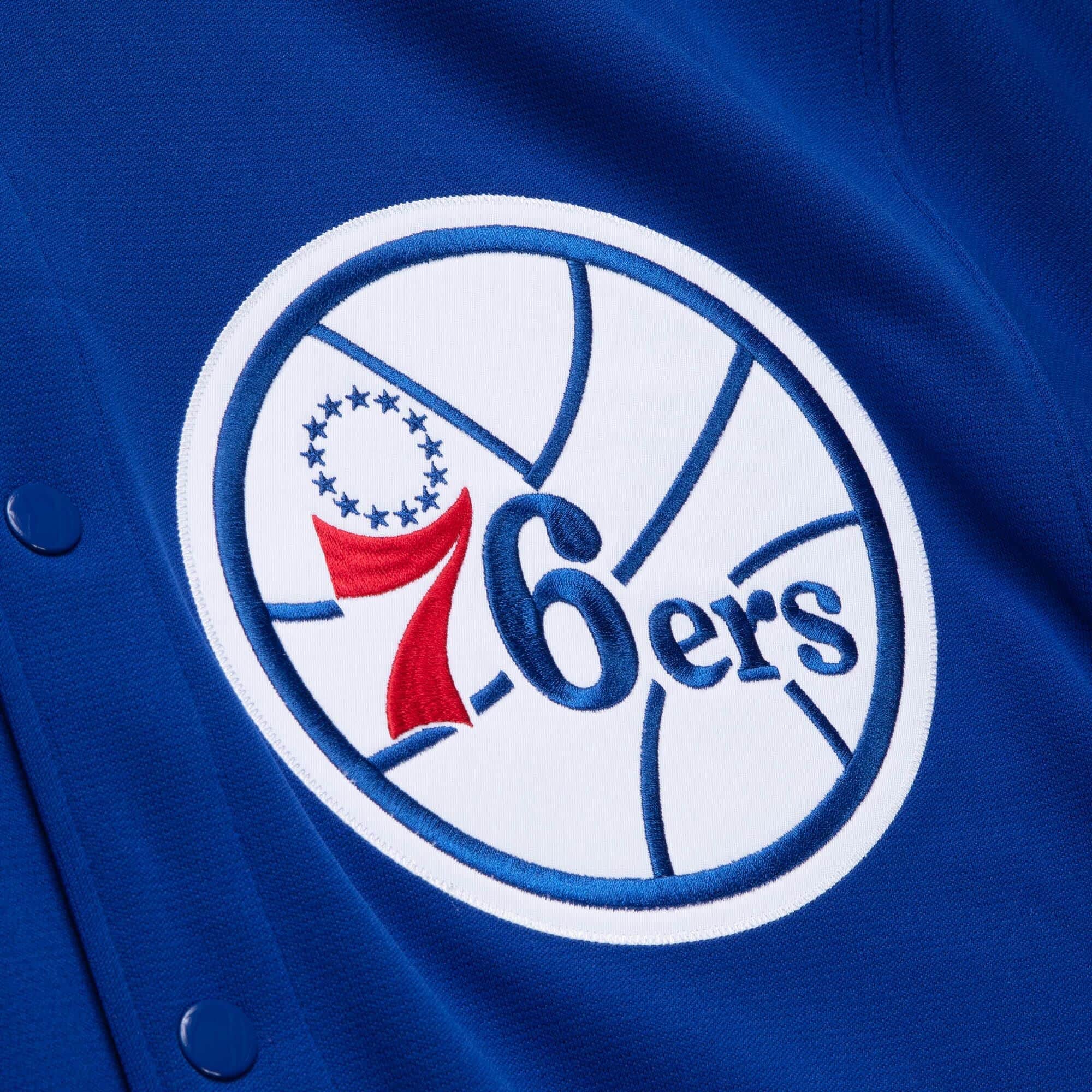 MITCHELL & NESS NBA AUTHENTIC SHOOTING SHIRT PHILADELPHIA 76ERS 87