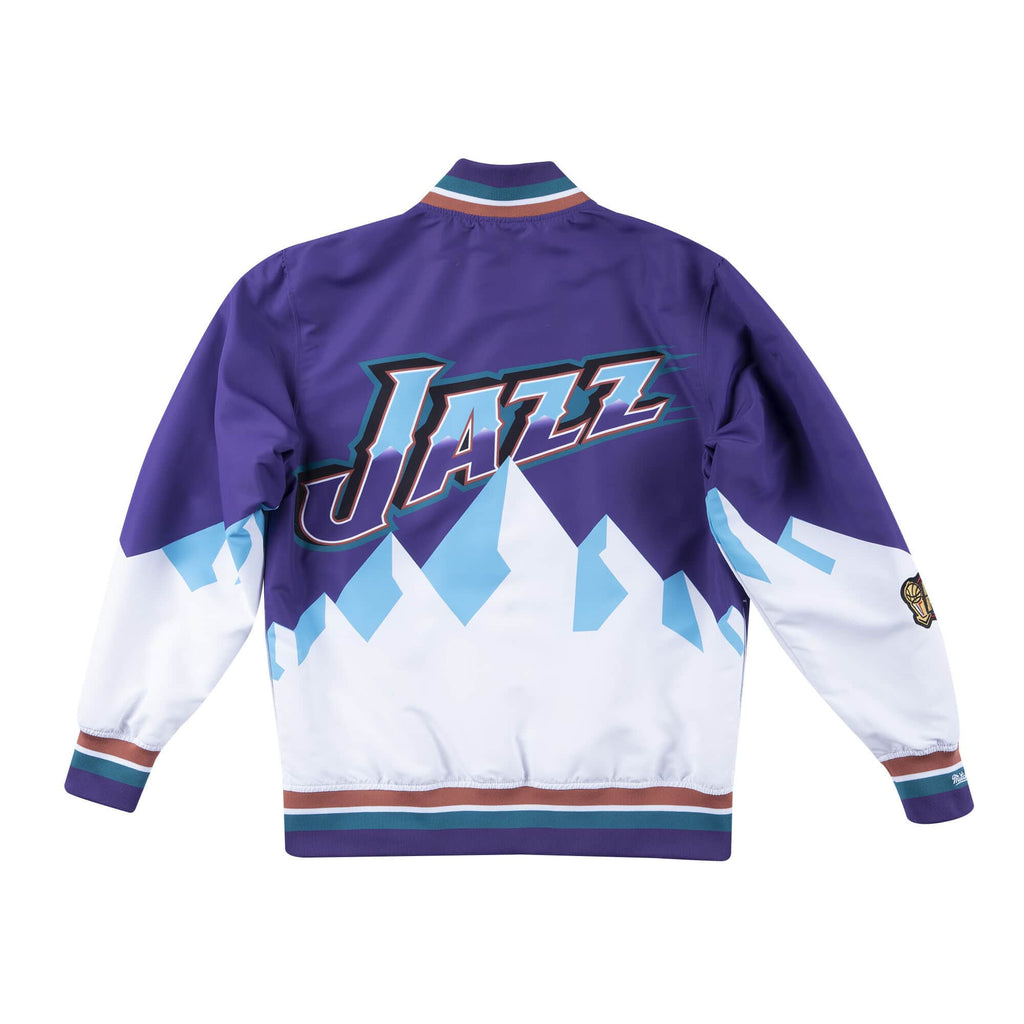 Mens Mitchell & Ness NBA AUTHENTIC WARM UP JACKET - UTAH JAZZ 1997