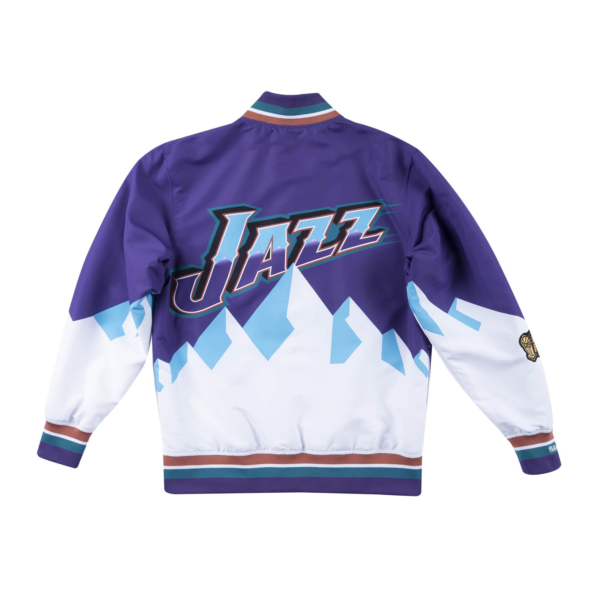 Mens Mitchell & Ness NBA AUTHENTIC WARM UP JACKET - UTAH JAZZ 1997