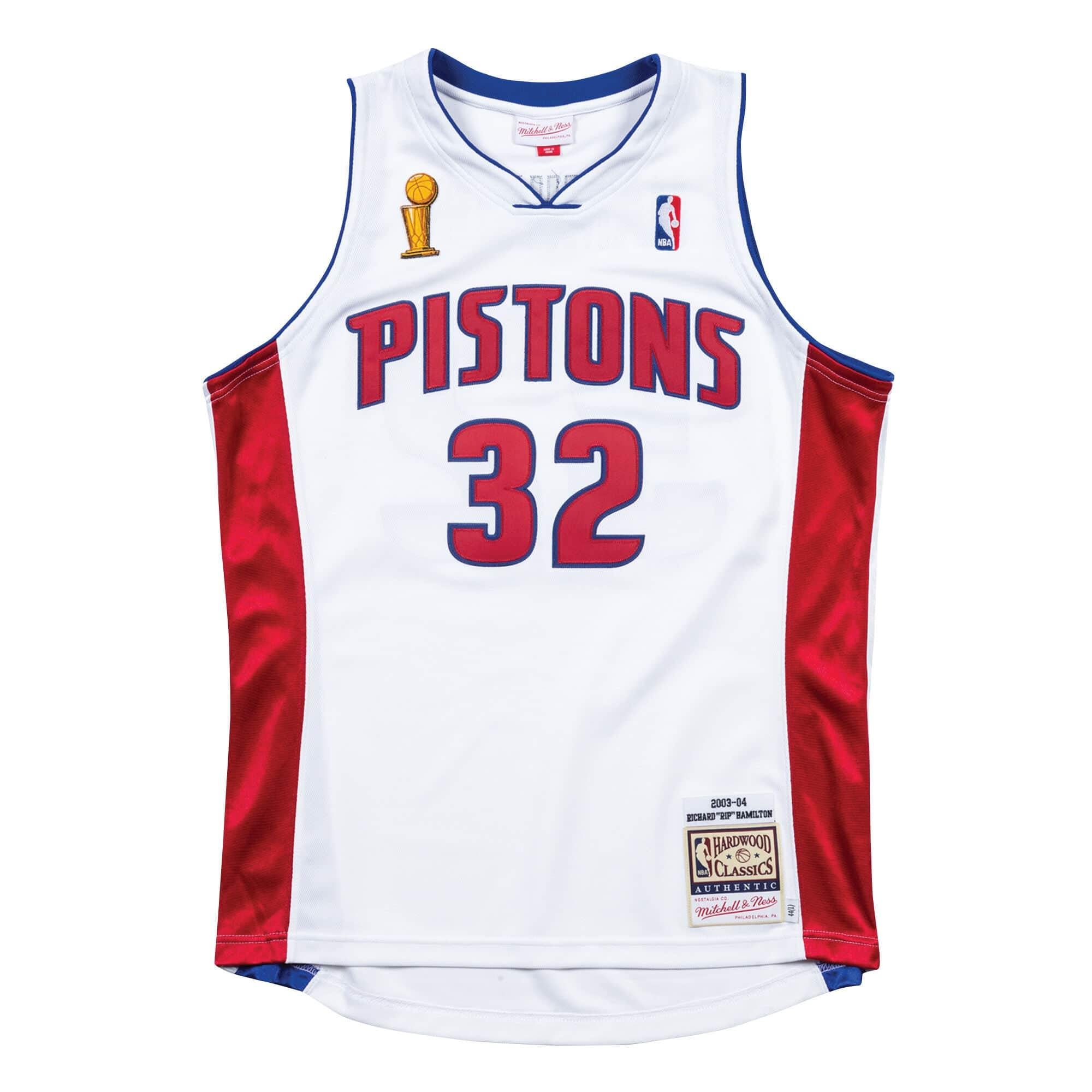 Mens Mitchell & Ness NBA Detroit Pistons Home Finals 2003-04 Richard Hamilton - sneakAR