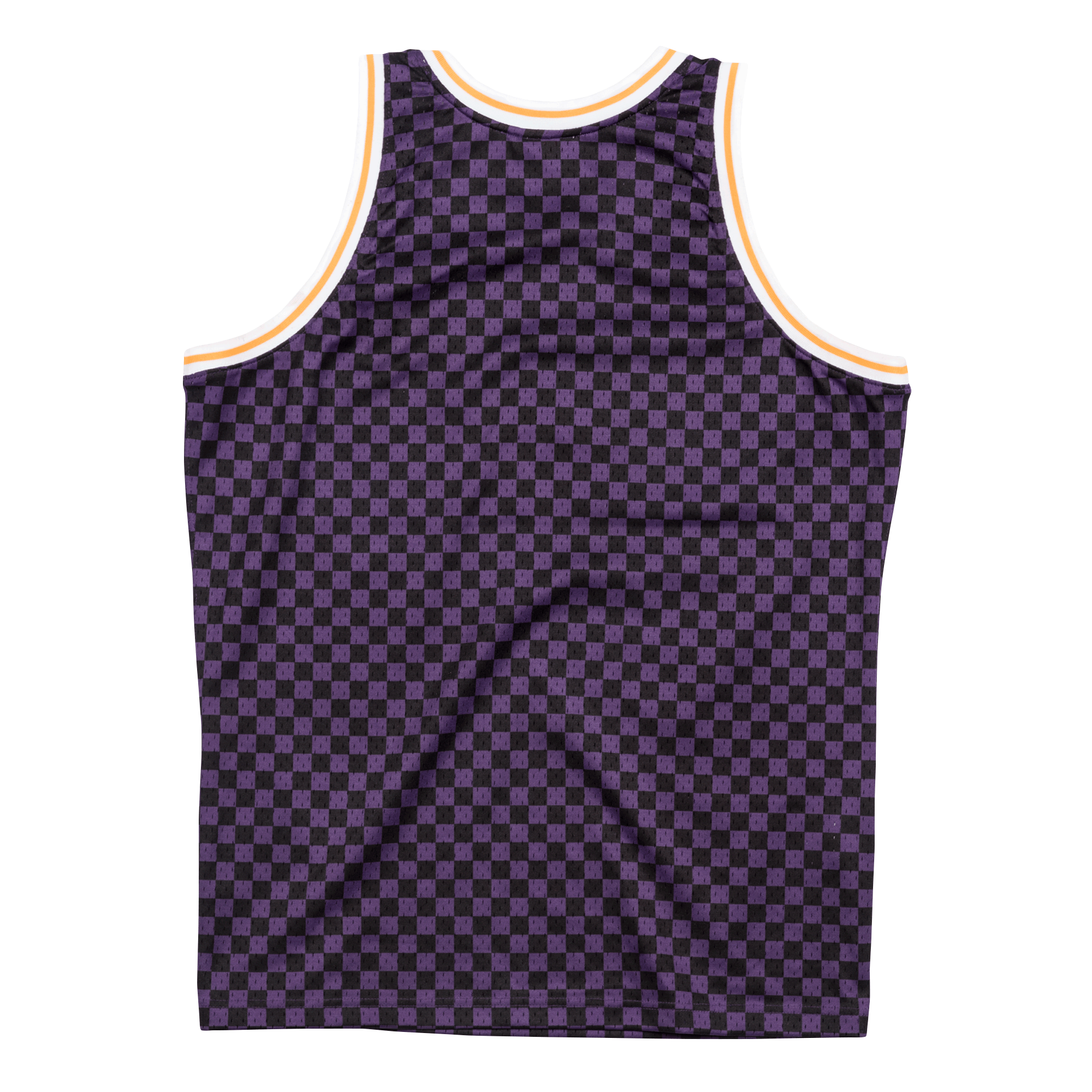 Mens Mitchell & Ness NBA Checked Swingman Jersey LA Lakers