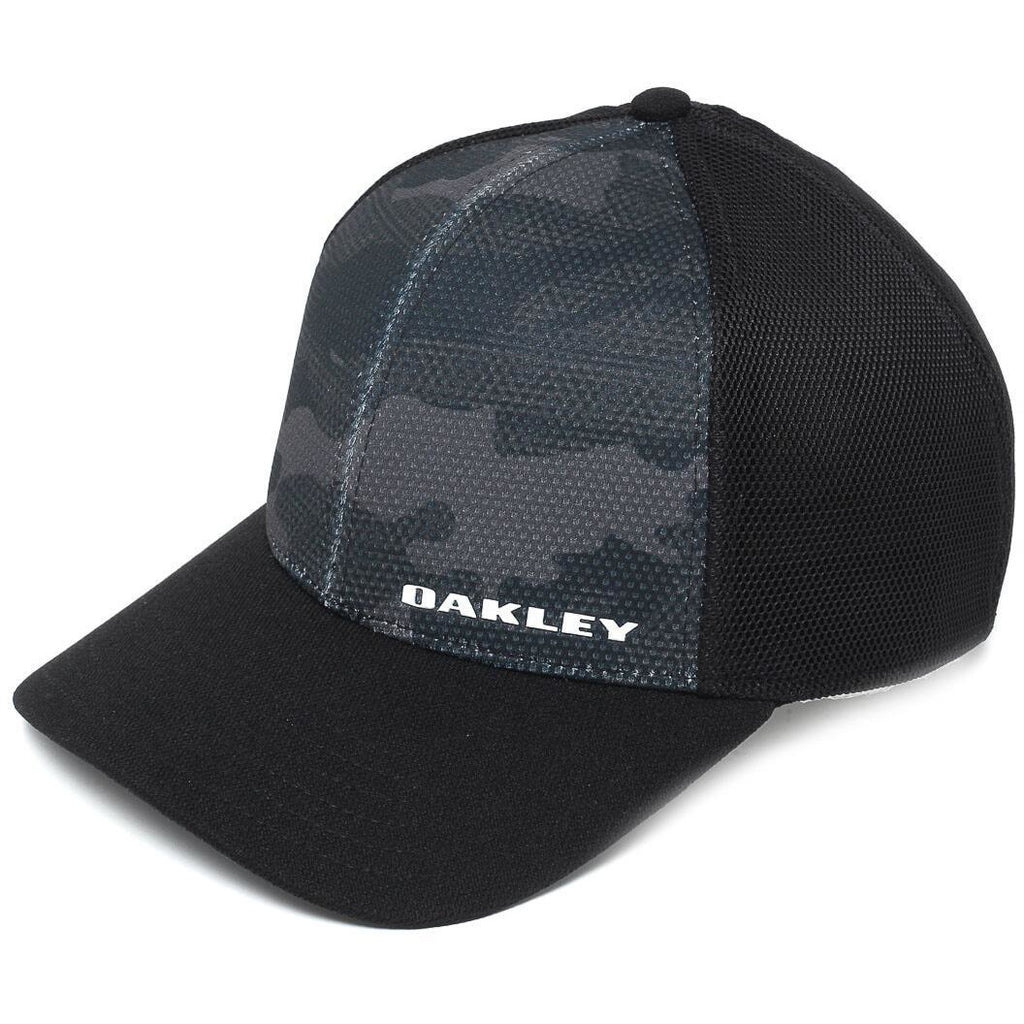 [911722-001] Mens Oakley Silicone Bark Trucker Print 2.0