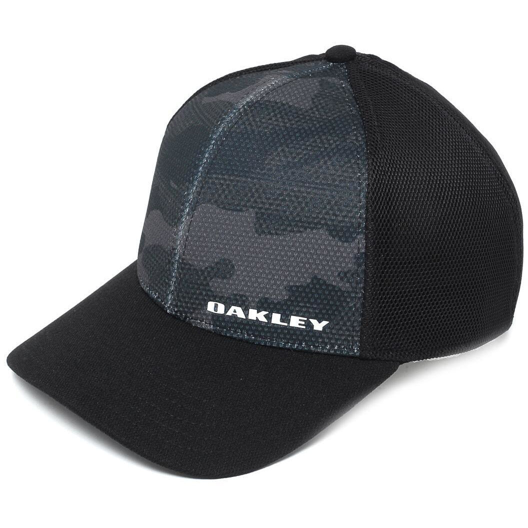 [911722-001] Mens Oakley Silicone Bark Trucker Print 2.0