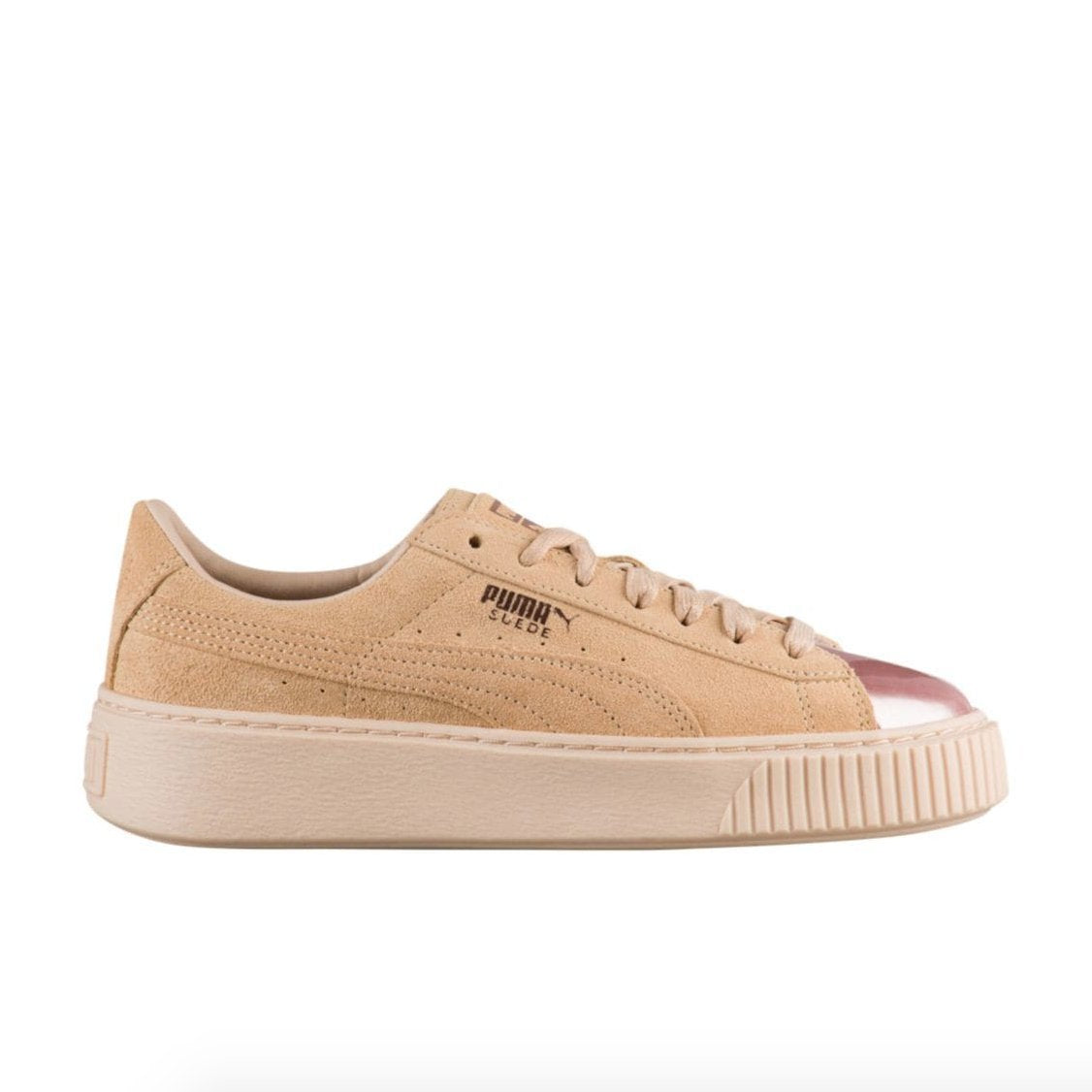 [366382-03] Womens Puma Suede Platform Rose Gold