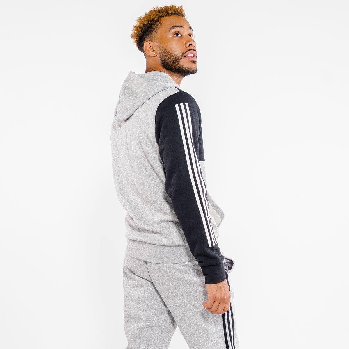 [DX7726] Mens Adidas Sport ID 3 Stripe Pullover Hoodie - sneakAR