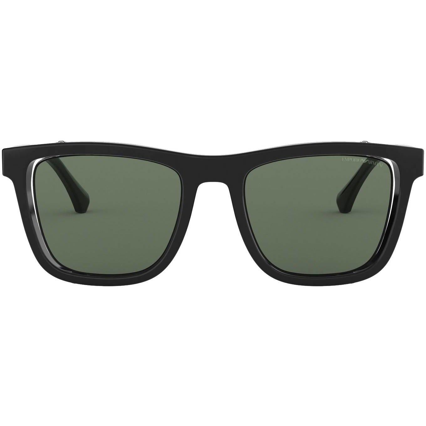 [EA4126F-5001/71] Mens Emporio Armani Square Sunglasses - sneakAR