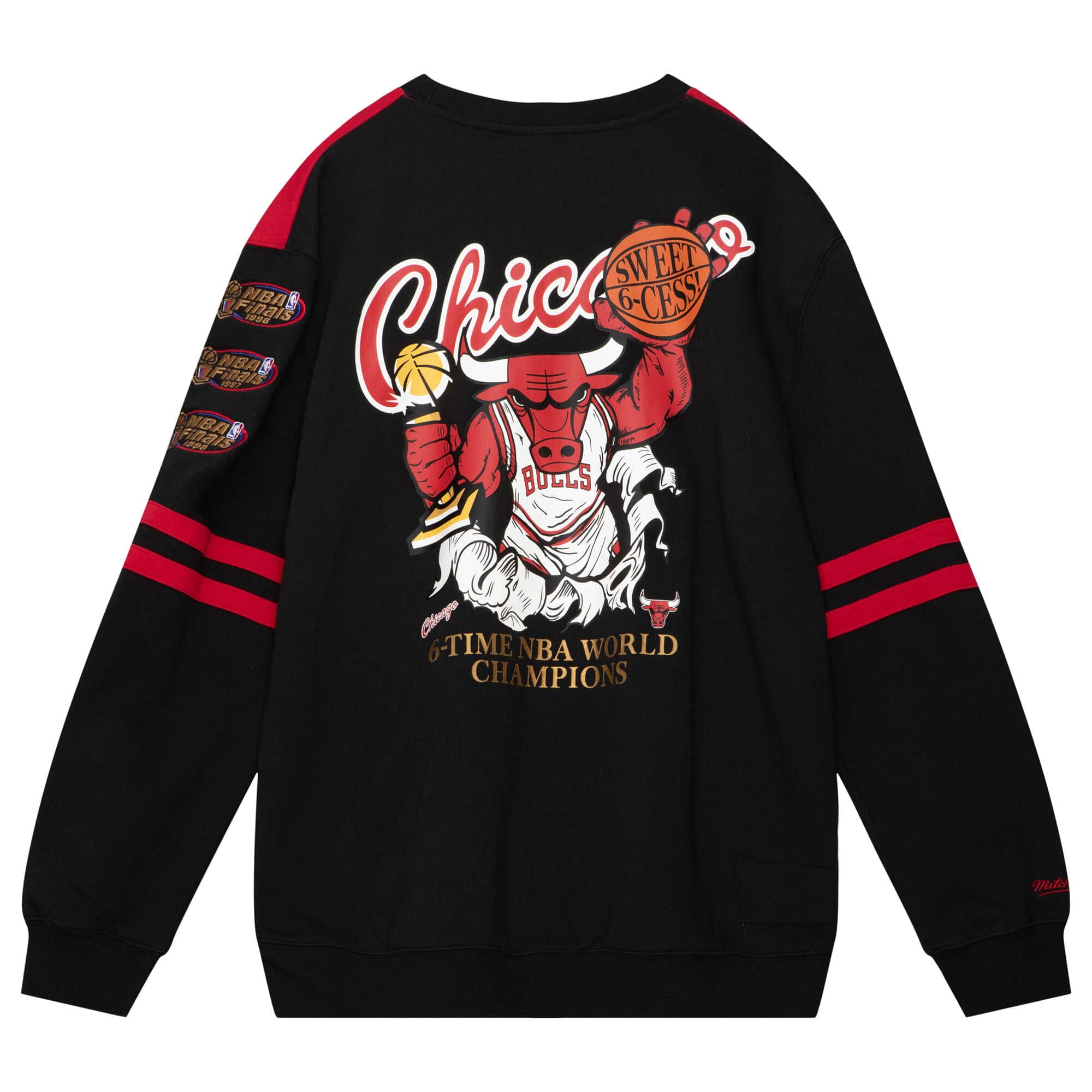 MITCHELL & NESS NBA ALL OVER CREW 2.0 CHICAGO BULLS
