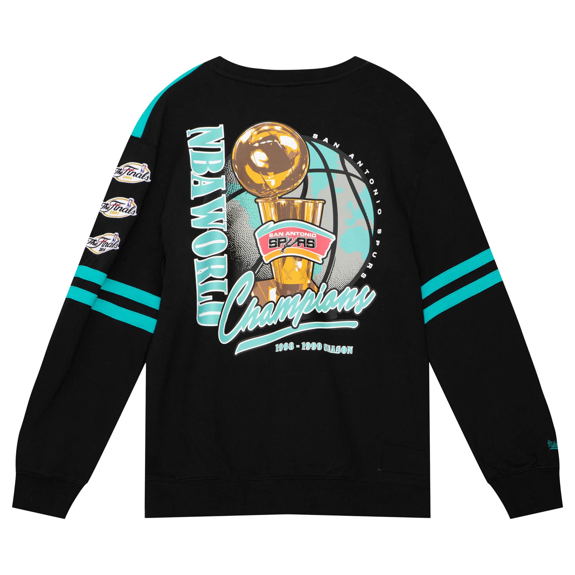 MITCHELL & NESS NBA ALL OVER CREW 2.0 SAN ANTONIO SPURS