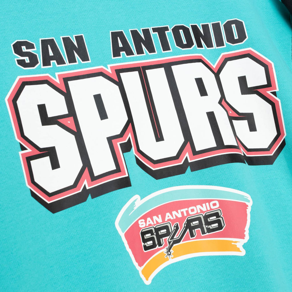MITCHELL & NESS NBA ALL OVER CREW 2.0 SAN ANTONIO SPURS