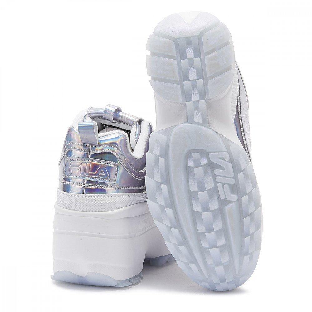 [5FM00705-199] Womens Fila Disruptor II Wedge Iridescent - sneakAR