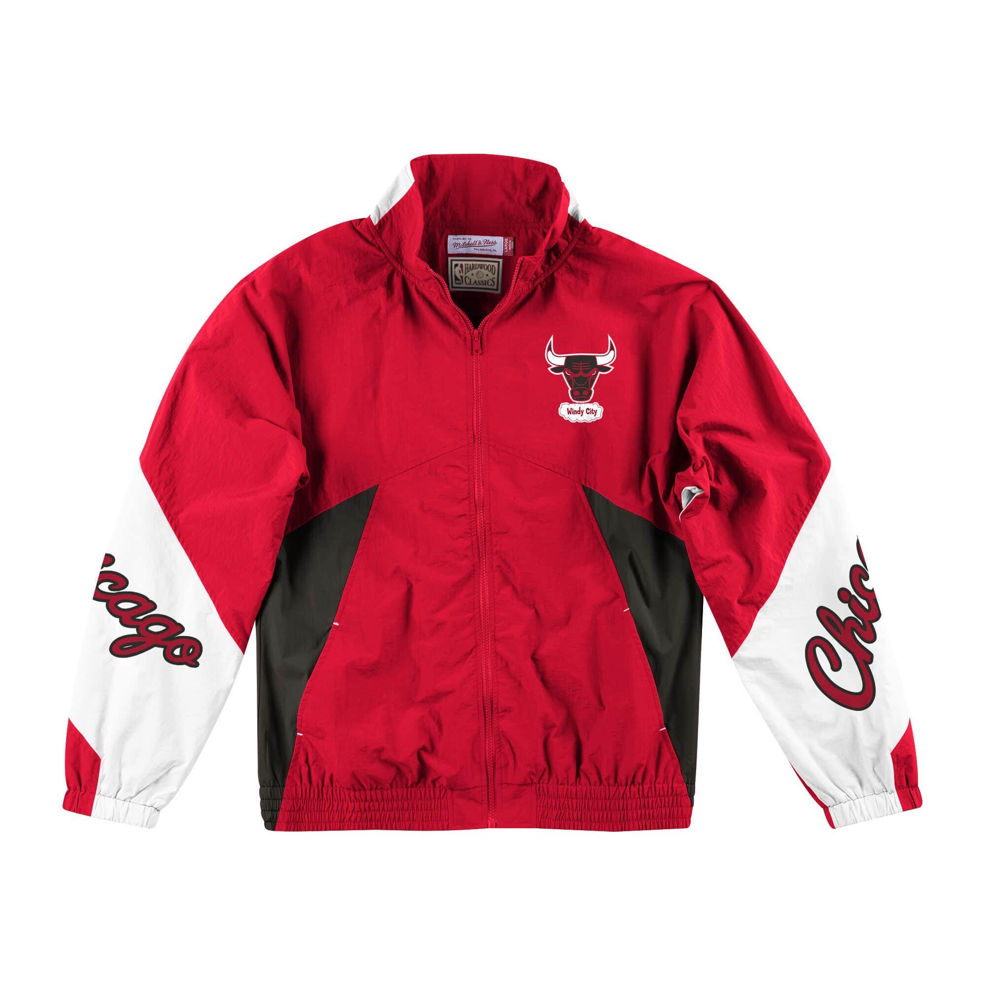 [FLZPMG18039-CBUSCAR] Mens Mitchell & Ness NBA Midseason Windbreaker 2.0 Chicago Bulls - sneakAR