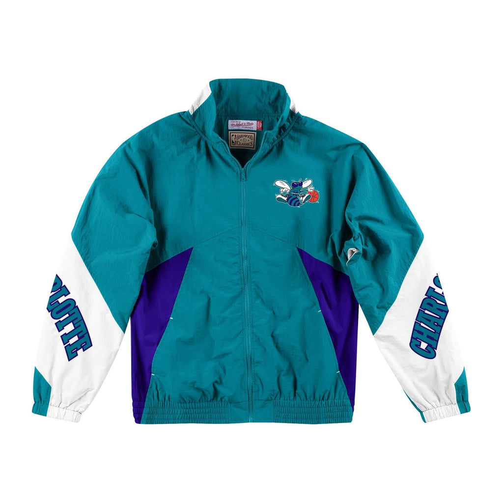 [FLZPMG18039-CHOHRBL] Mens Mitchell & Ness NBA Midseason Windbreaker 2.0 Charlotte Hornets - sneakAR