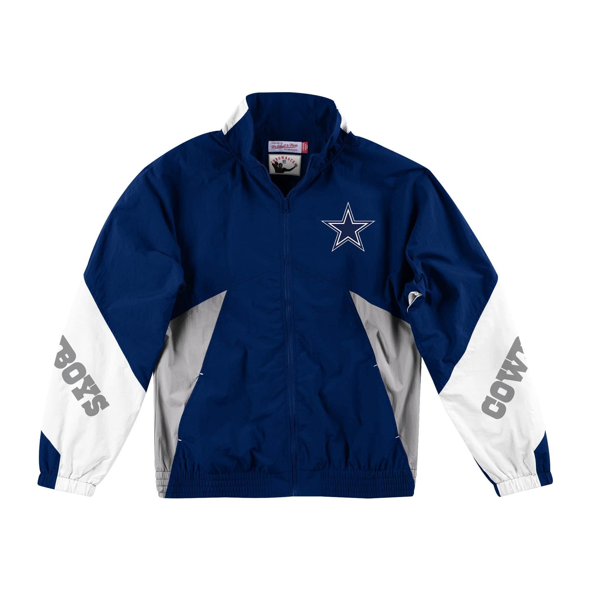 [FLZPMG18039-DCONAVY] Mens Mitchell & Ness NFL Midseason Windbreaker 2.0 Dallas Cowboys - sneakAR
