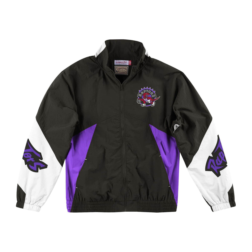[FLZPMG18039-TRABLCK] Mens Mitchell & Ness NBA Midseason Windbreaker 2.0 Toronto Raptors - sneakAR