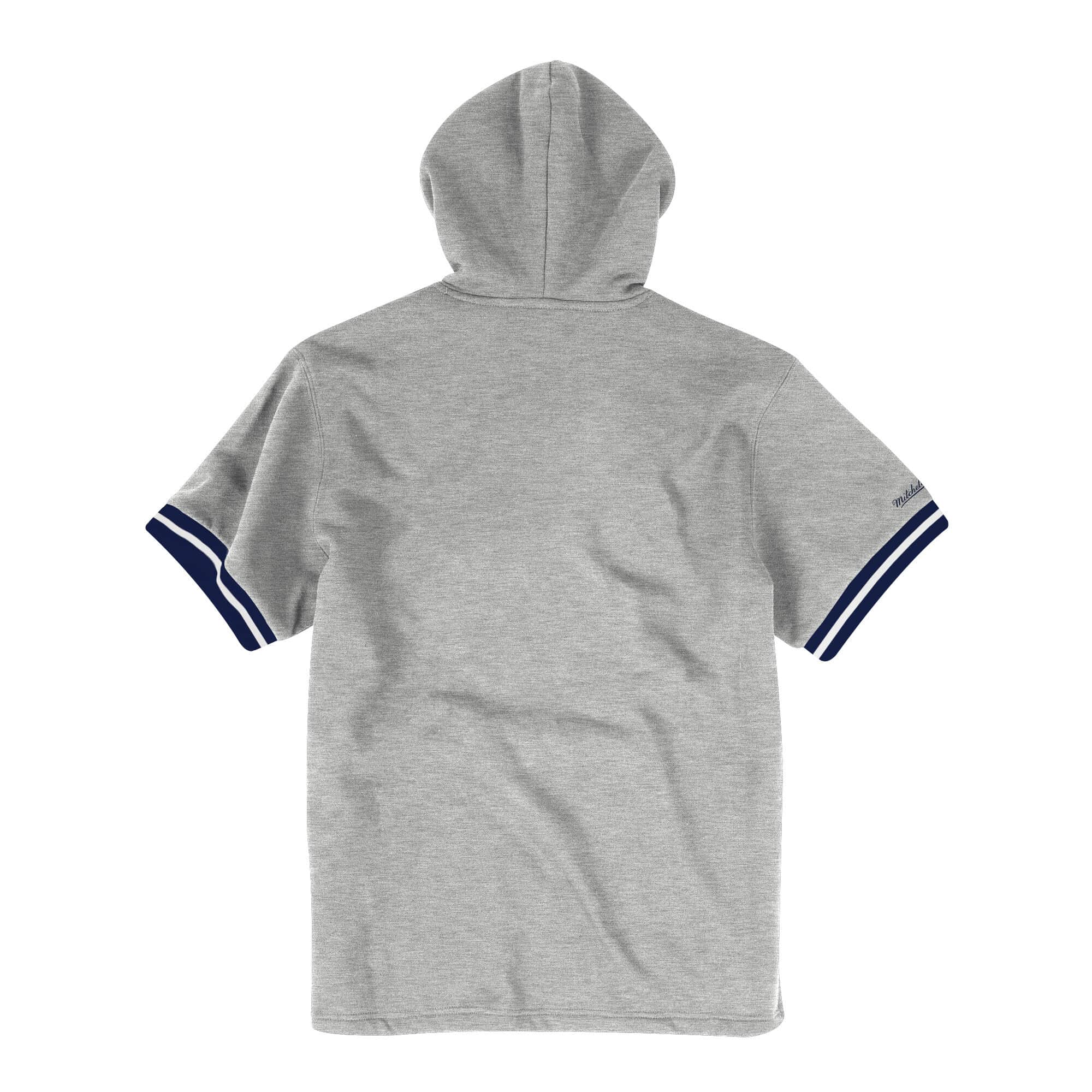Mens Mitchell & Ness MLB French Terry Short Sleeve Hoodie NY Yankees