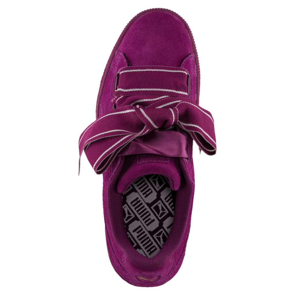 [364084-02] Womens Suede Heart Satin Ii