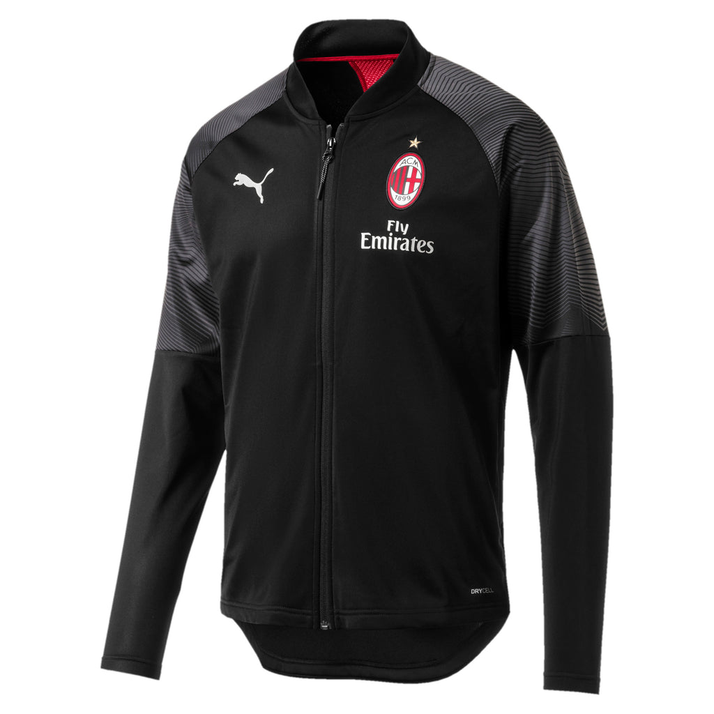 [754864-01] Mens AC Milan Stadium Poly Jacket W/ Sponsor