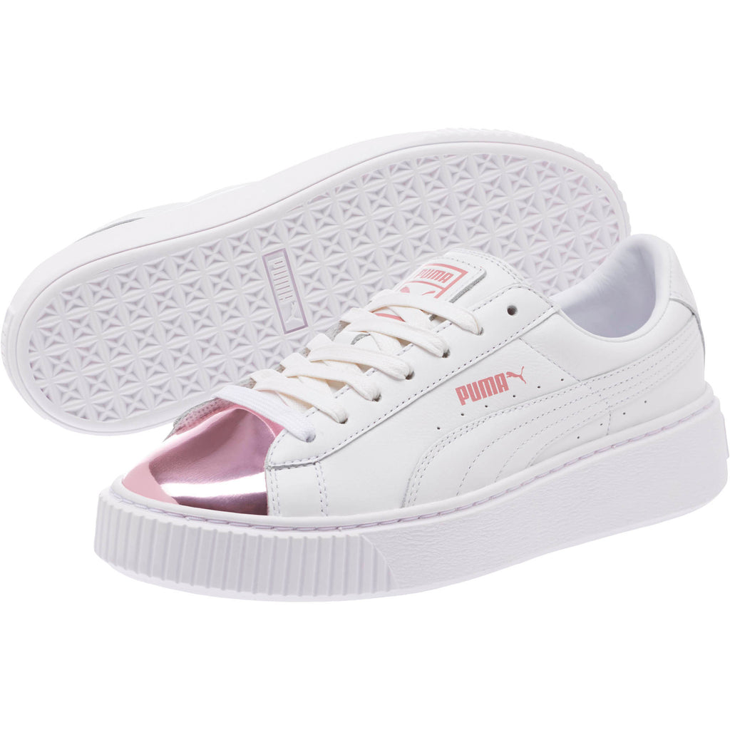 [366169-04] Womens Basket Platform Metallic