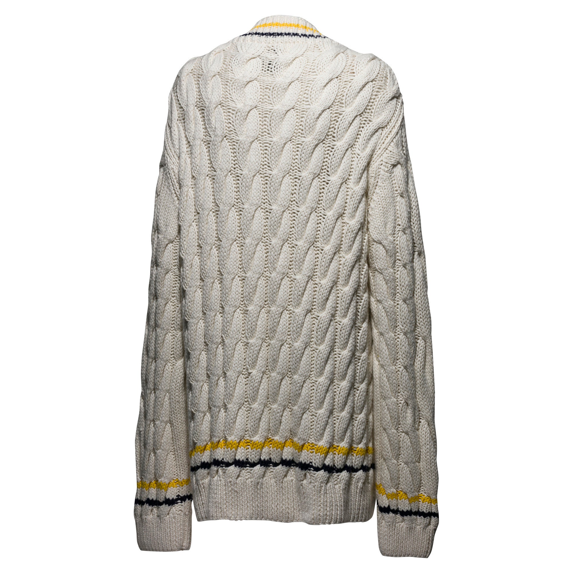 [575784-01] Womens Puma x Fenty by Rihanna V-Neck Cableknit Sweater