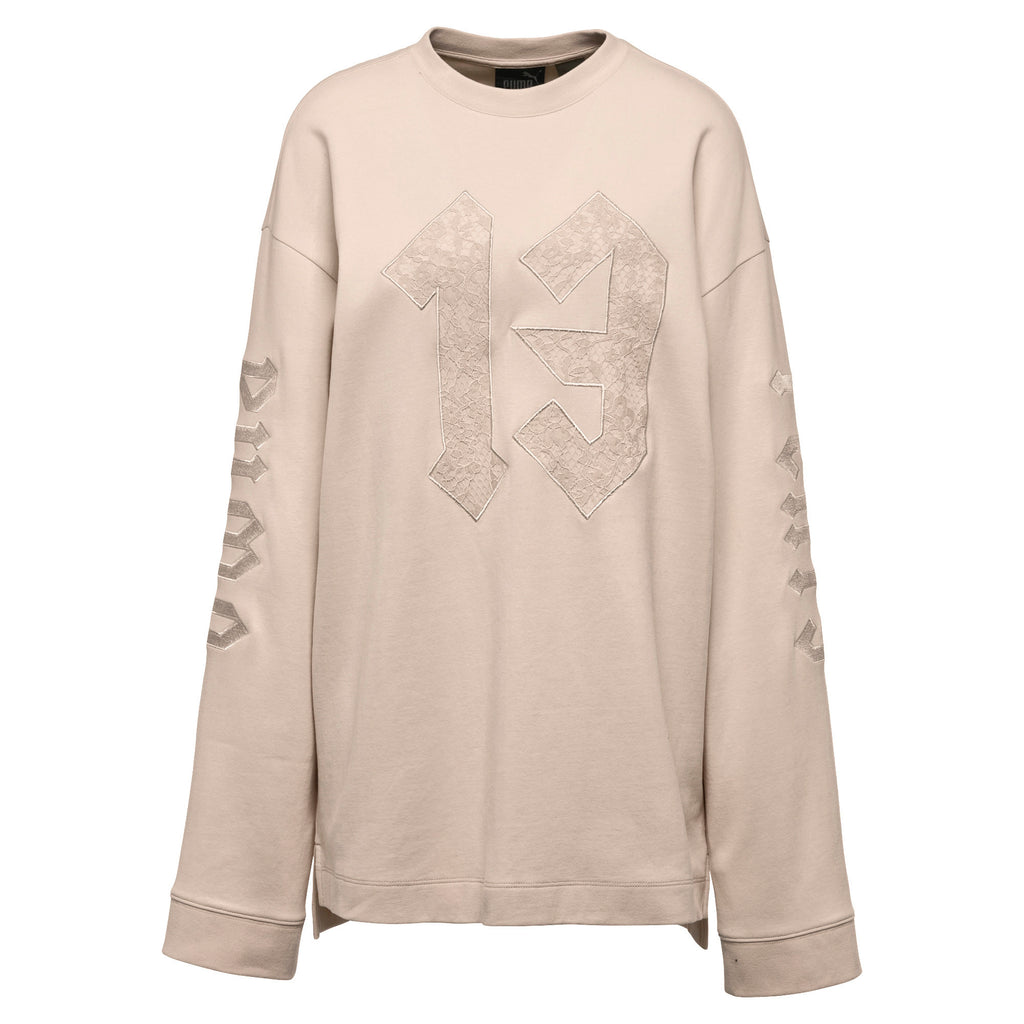 [575138-01] Womens Puma x Fenty by Rihanna Longsleeve Graphic Crew Neck Tshirt