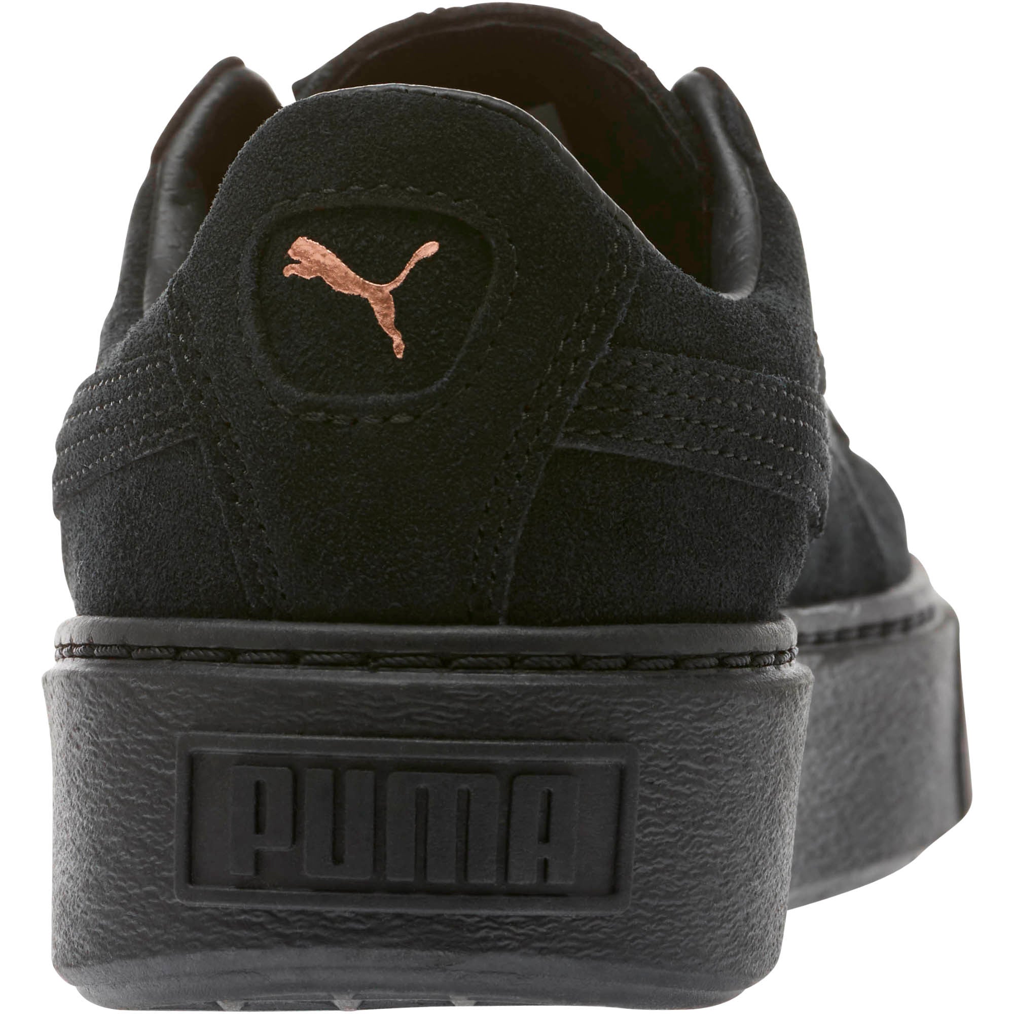 [366382-01] Womens Puma Suede Platform Rose Gold
