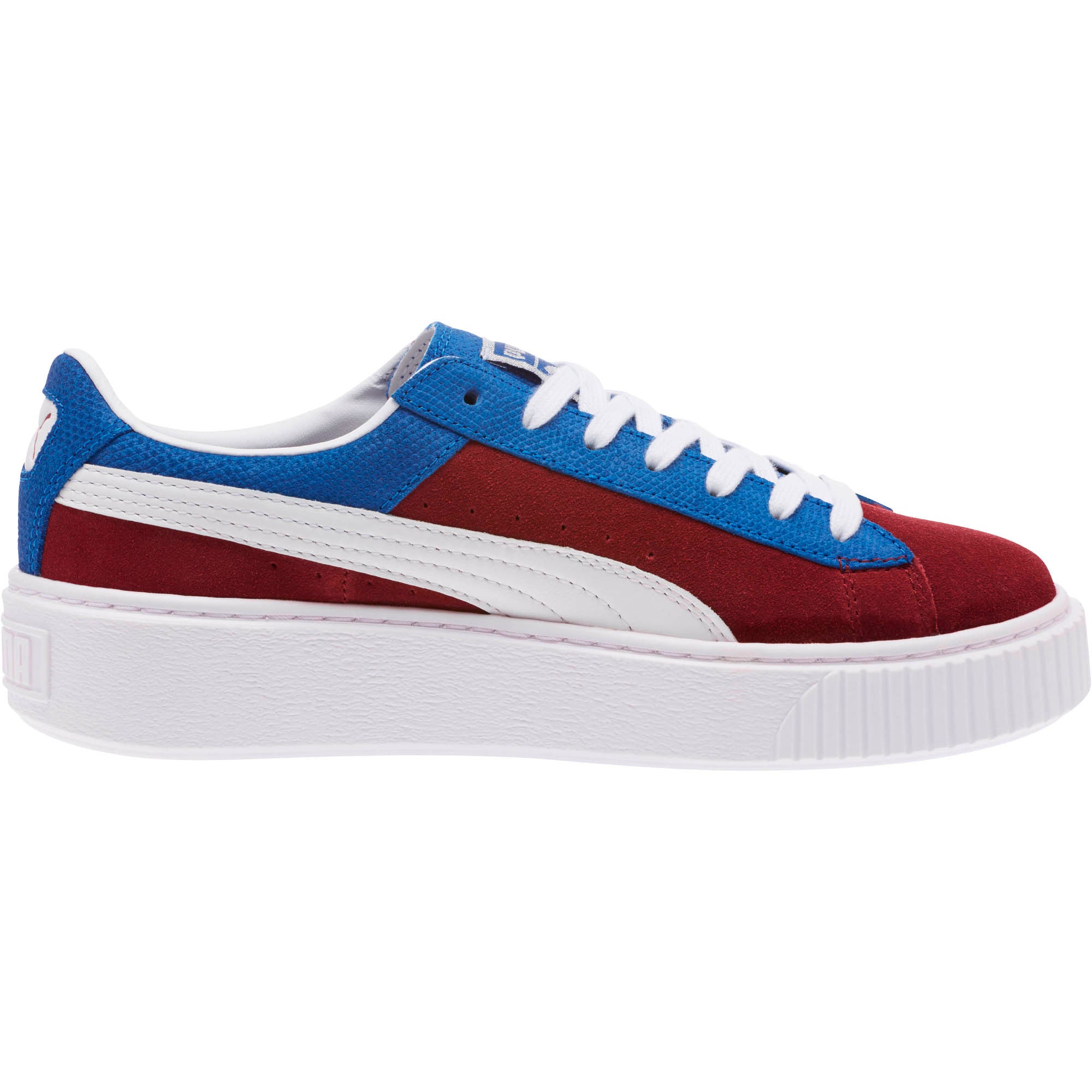 [365709-01] Womens Basket Platform Color Blocked