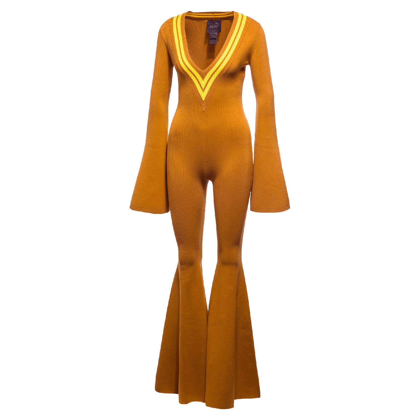[575743-01] Womens Puma x Fenty by Rihanna Deep V Sweater Knit Onepiece