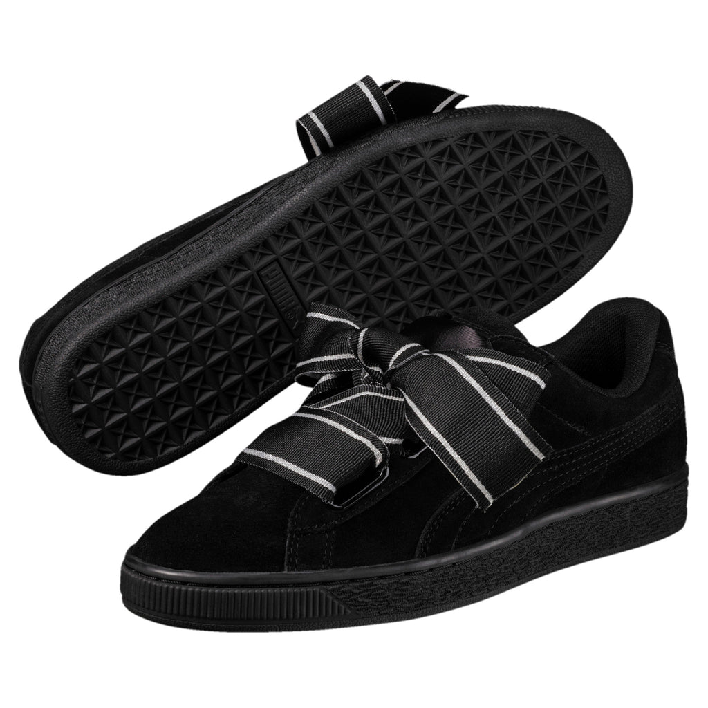 [364084-01] Womens Suede Heart Satin Ii