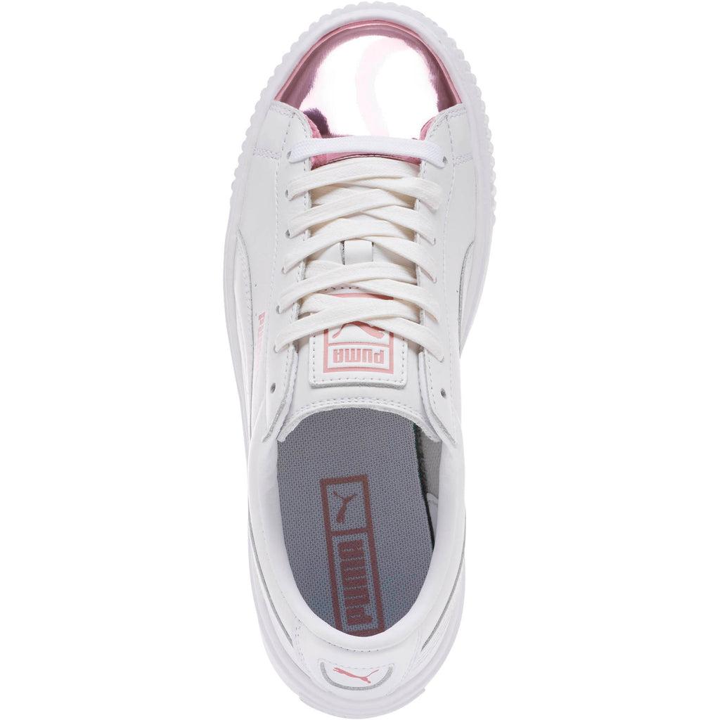 [366169-04] Womens Basket Platform Metallic