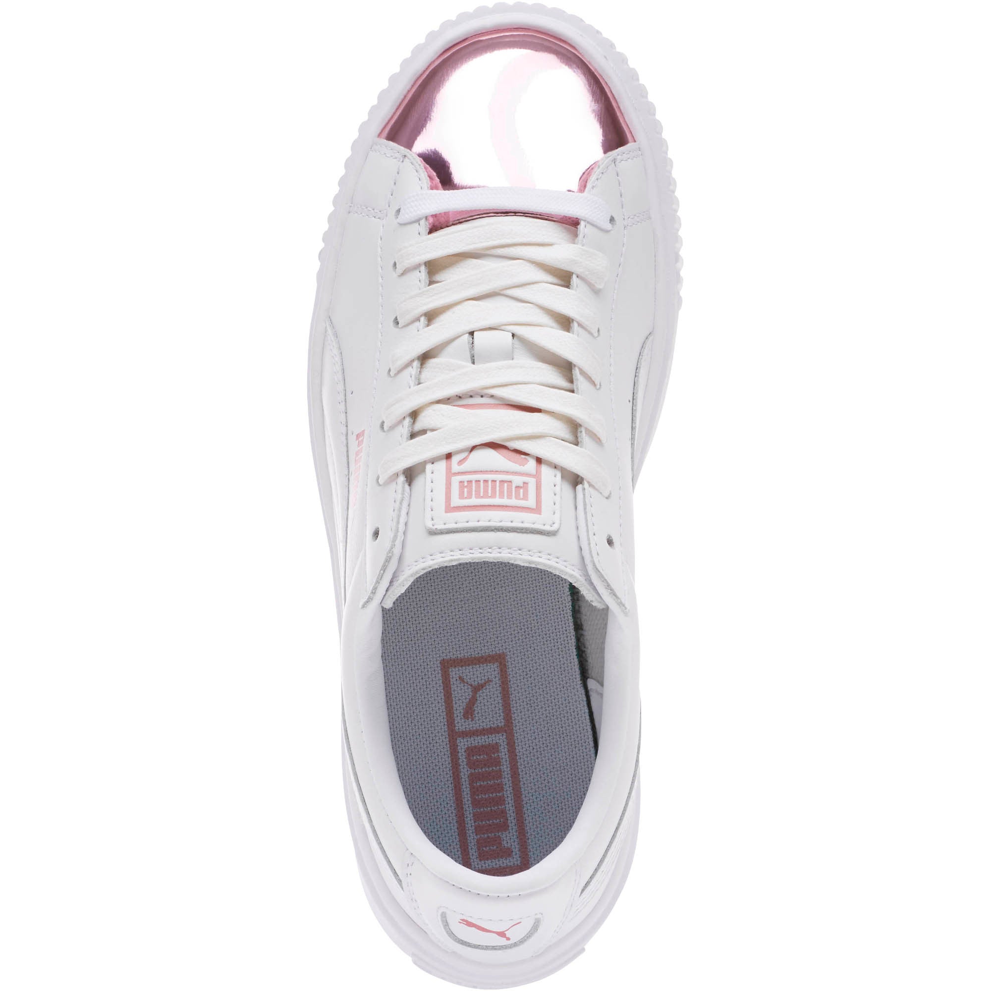 [366169-04] Womens Basket Platform Metallic