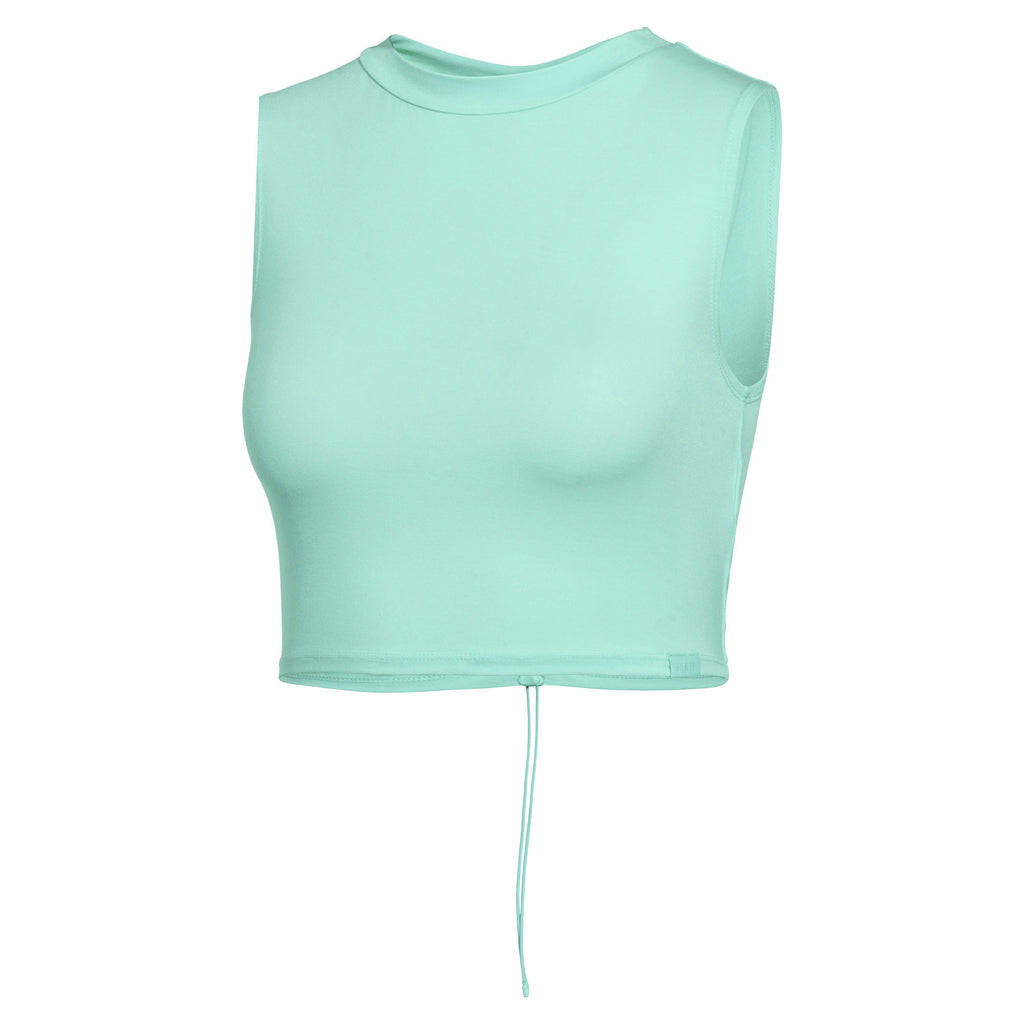 [577243-02] Womens Puma x Fenty by Rihanna Ruched Sleeveless Crew Neck