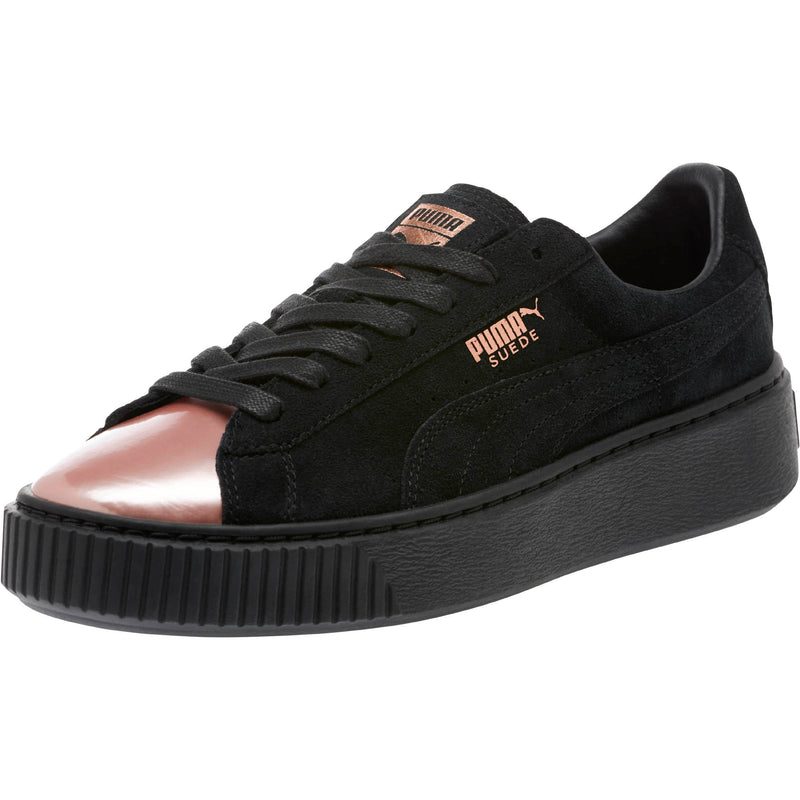 [366382-01] Womens Puma Suede Platform Rose Gold