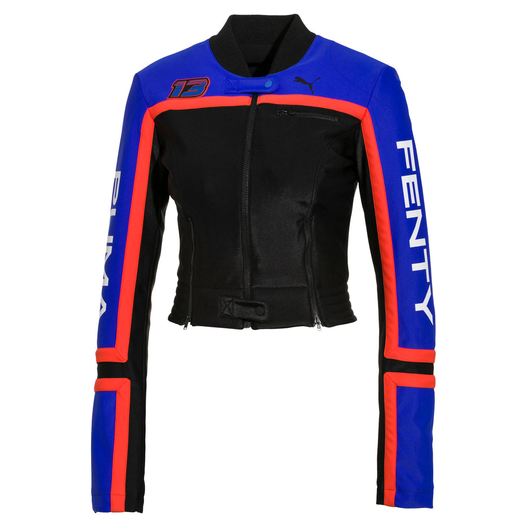 [577352-01] Womens Puma x Fenty by Rihanna Scuba Panelled Biker Jacket