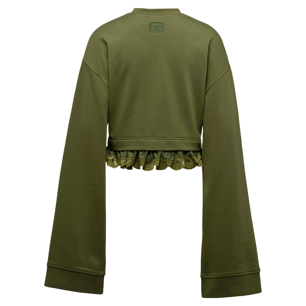 [574289-02] Womens Puma x Fenty by Rihanna Cropped Long Sleeve