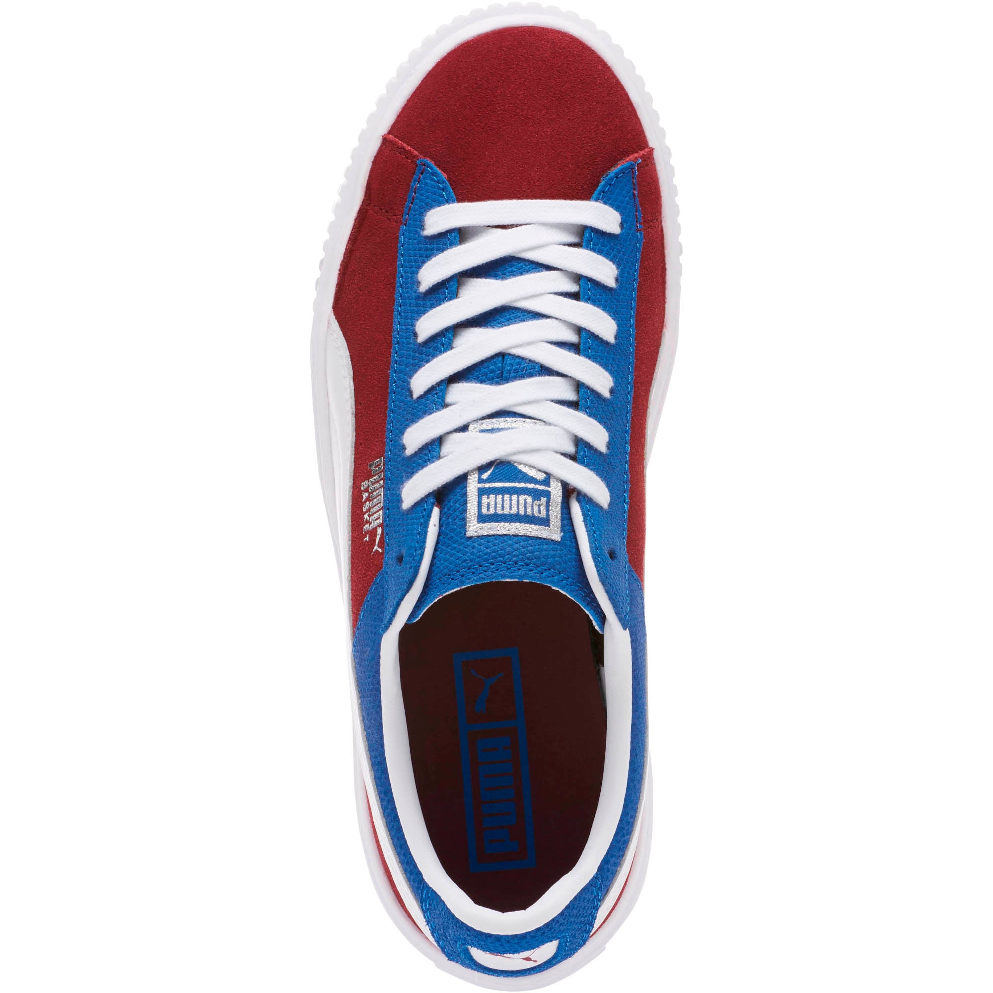 [365709-01] Womens Basket Platform Color Blocked