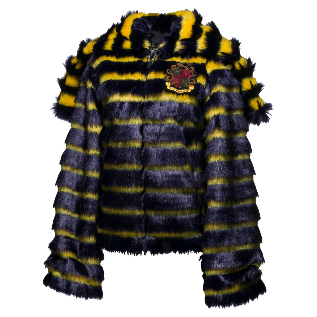 [575809-01] Womens Puma x Fenty by Rihanna Faux Fur Hooded Jacket